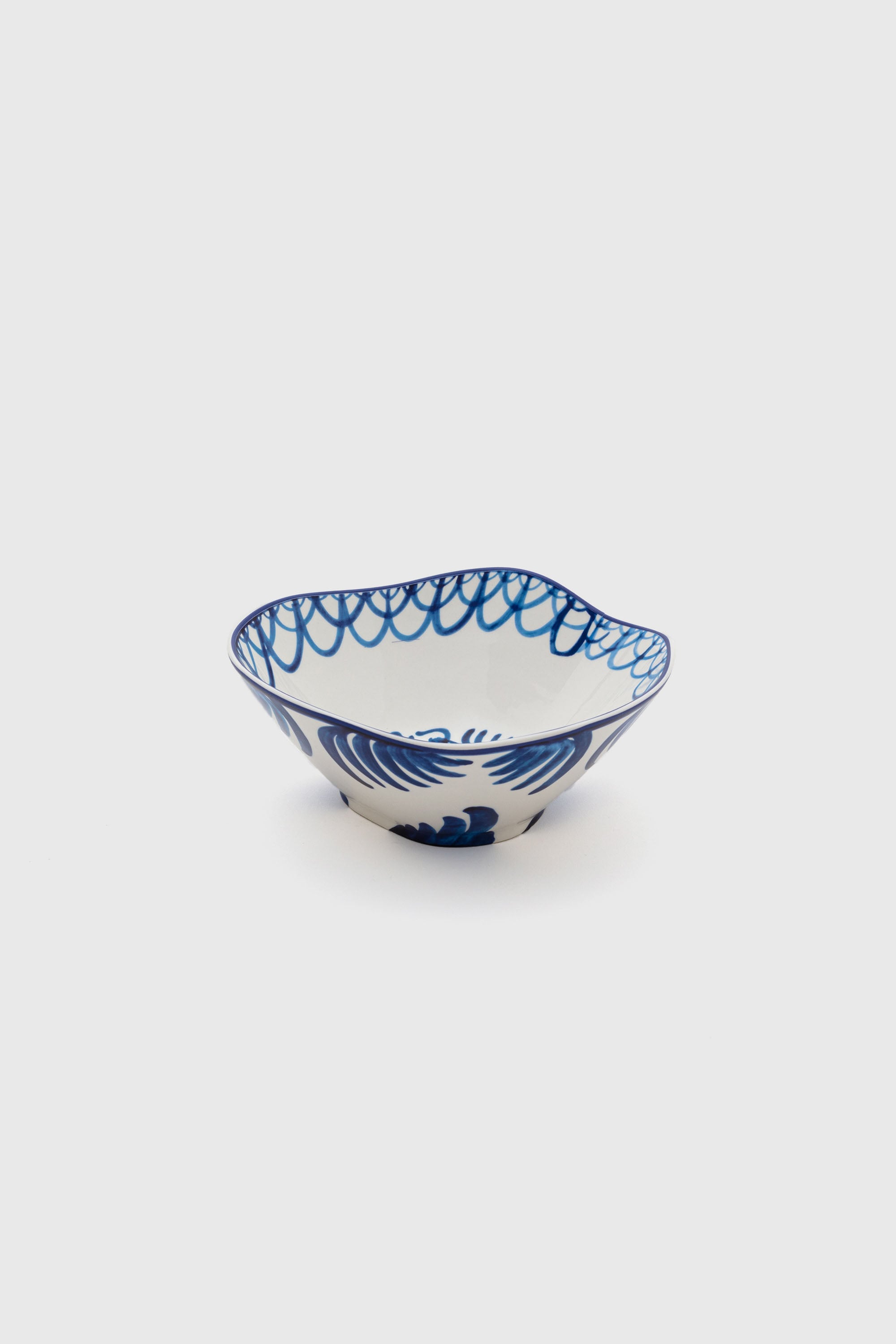 Diesel - 11280 PORCELAIN SALAD BOWL "CLASSIC ON A, Unisex Salatsch&uuml;ssel aus Porzellan in Weiss/Blau - 1