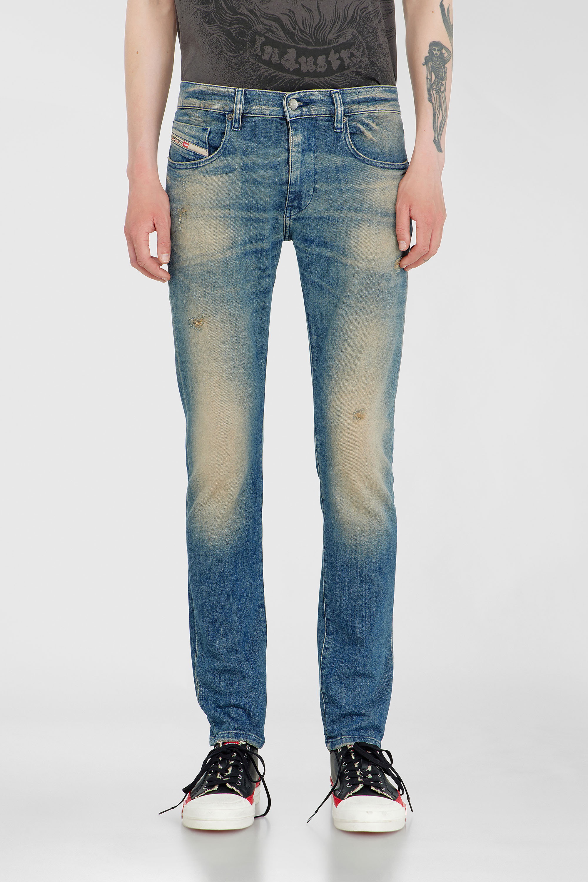 Diesel - Herren Slim Jeans 2019 D-Strukt 0KBBW, Mittelblau - 4