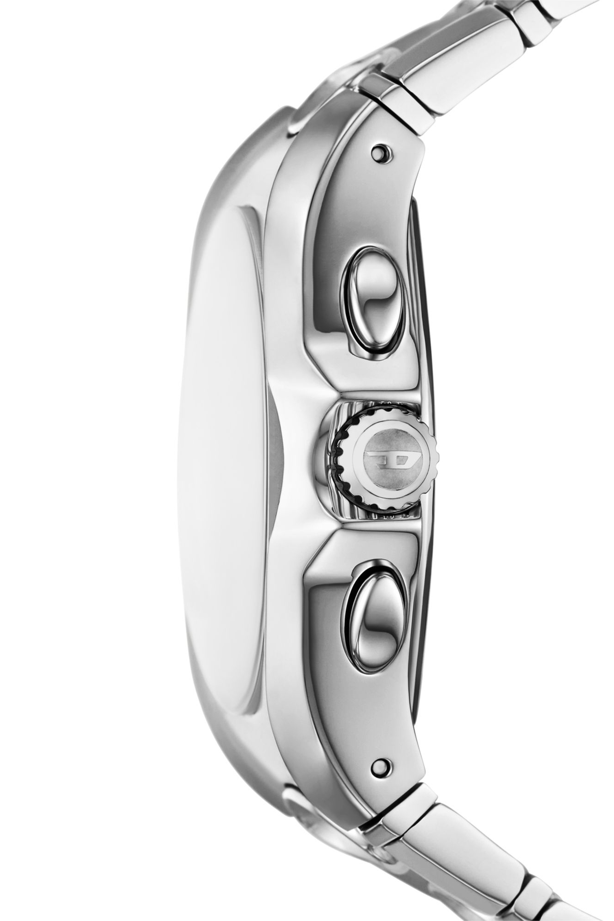 Diesel - DZ4694 WATCH, Herren D-Curve Armbanduhr Edelstahluhr in Silber - 3