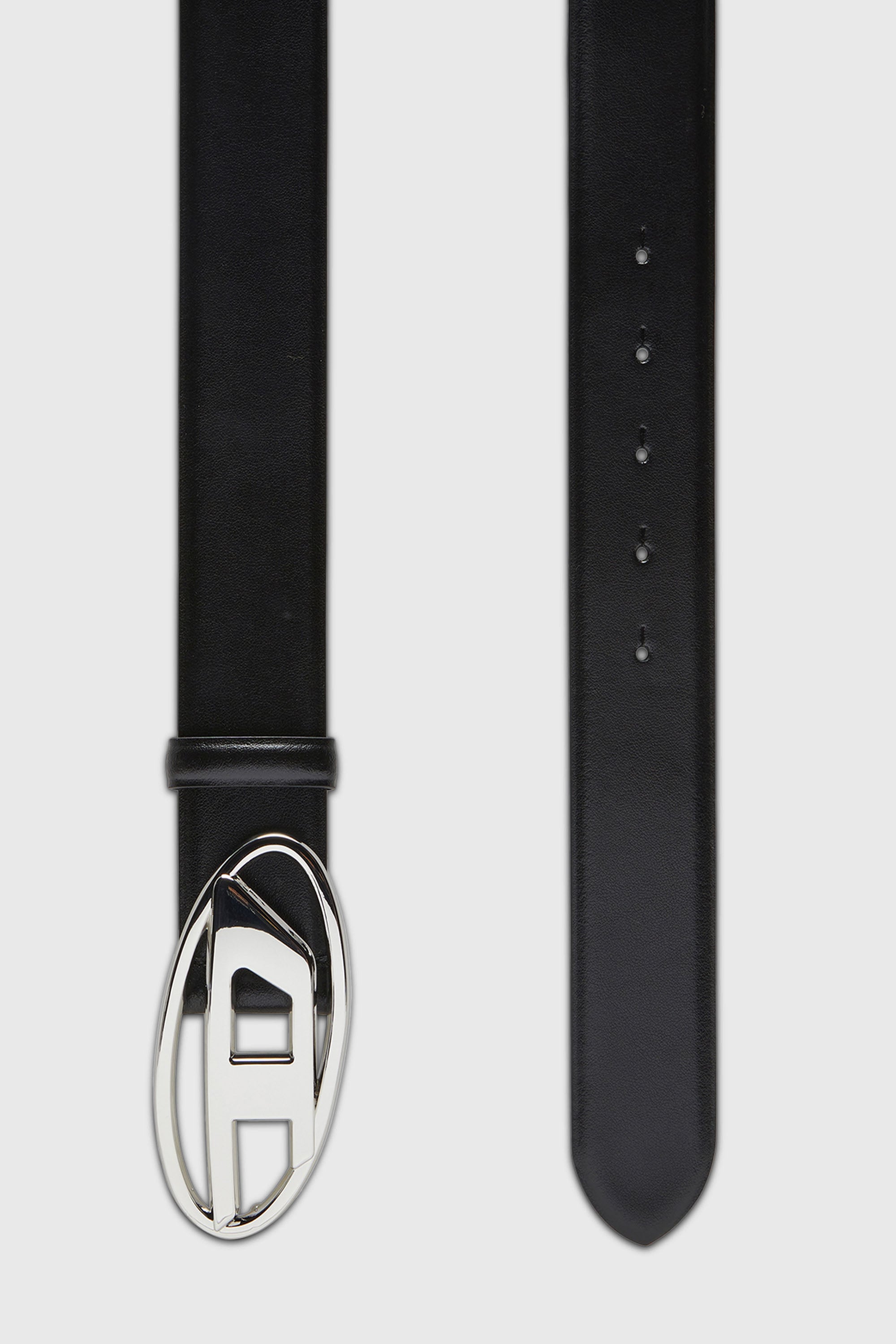 Diesel - B-1DR, Herren 4cm G&uuml;rtel aus Leder mit ovaler D-Schlie&szlig;e in Schwarz - 2