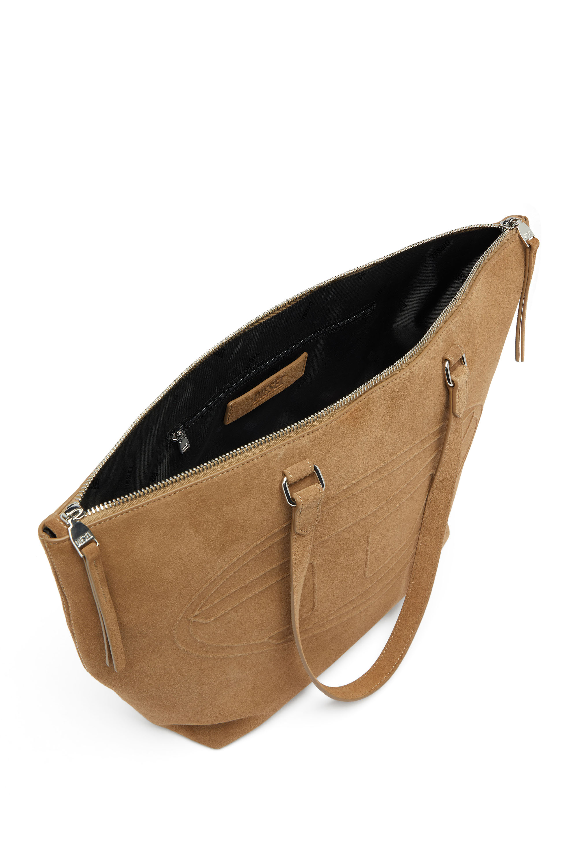 Diesel - 1DR DOME TOTE E/W, Unisex 1DR Dome-Suede Tote mit Oval D Logo in null - 3
