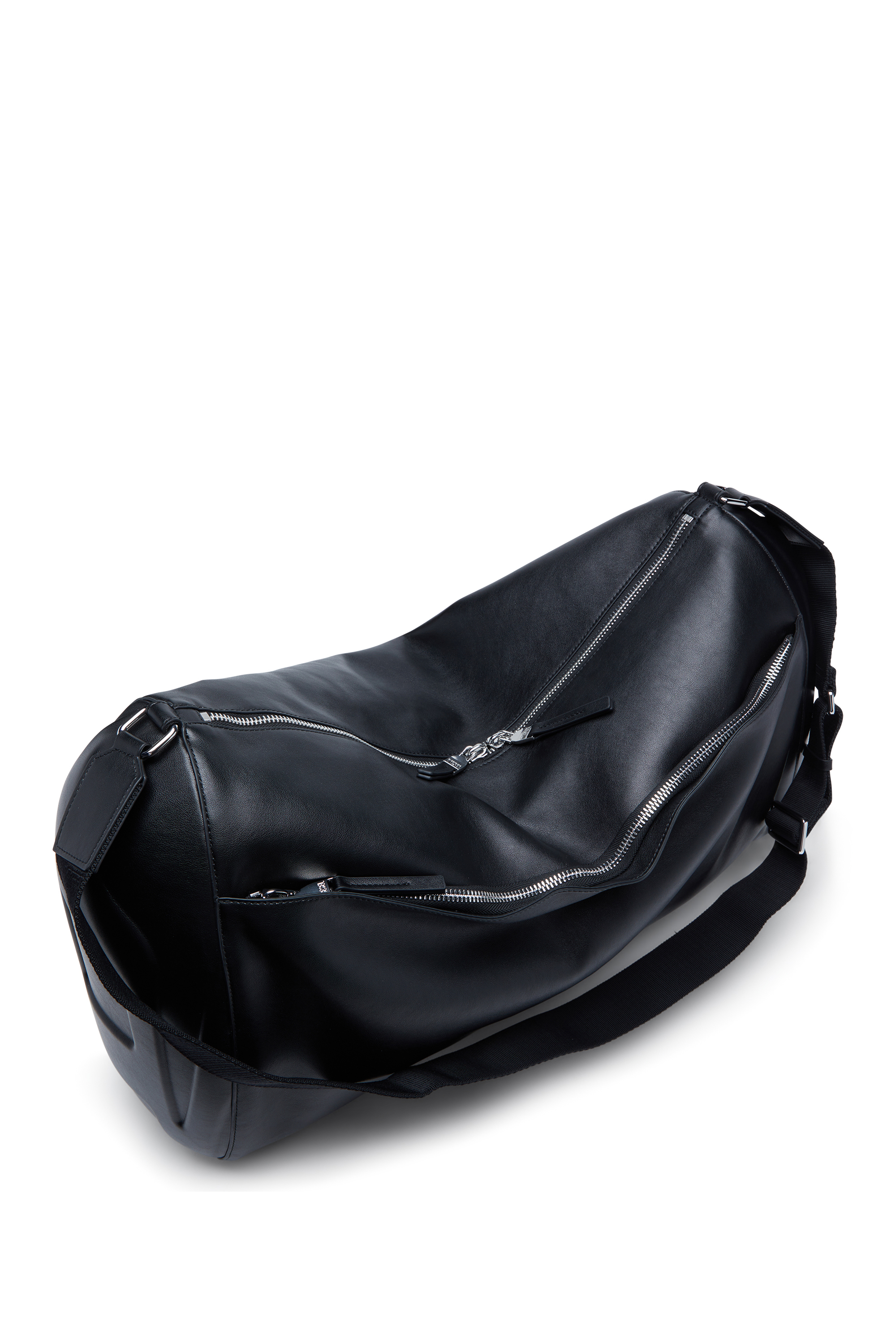 Diesel - LOAD-D DUFFLE X, Unisex Last-D-Duffle-Tasche mit Hartschalen-Logo-Seiten in Schwarz - 5