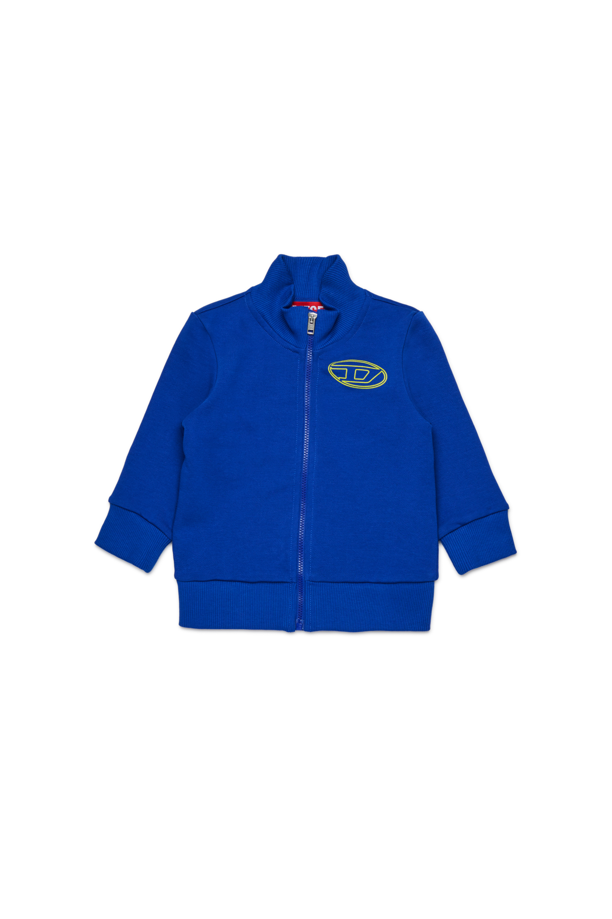 Diesel - SPENCERB, Unisex Baumwoll-Sweatshirt mit Reißverschluss in Blau - 1