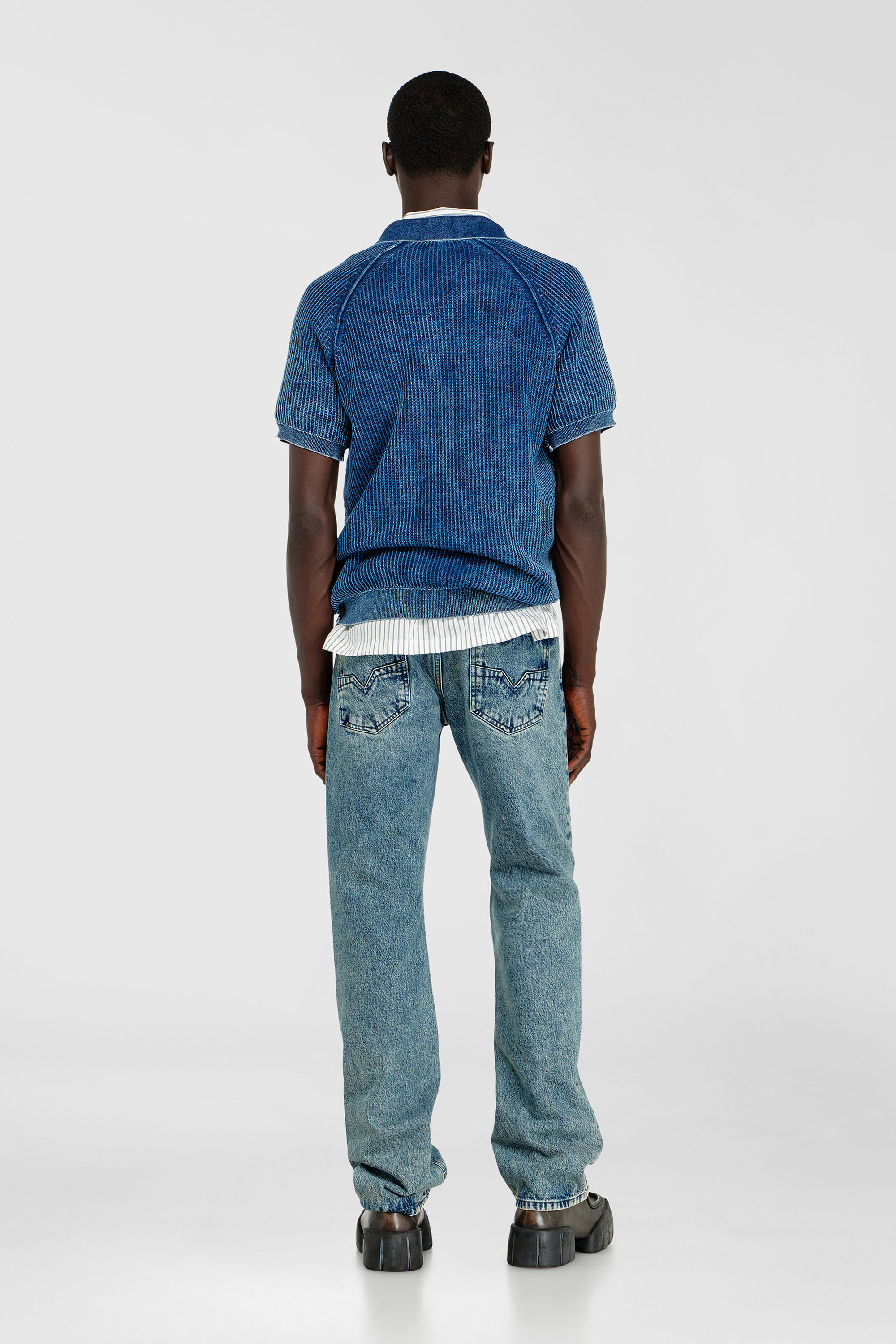 Diesel - Herren Regular Jeans 1985 Larkee 0IFBV, Mittelblau - 3