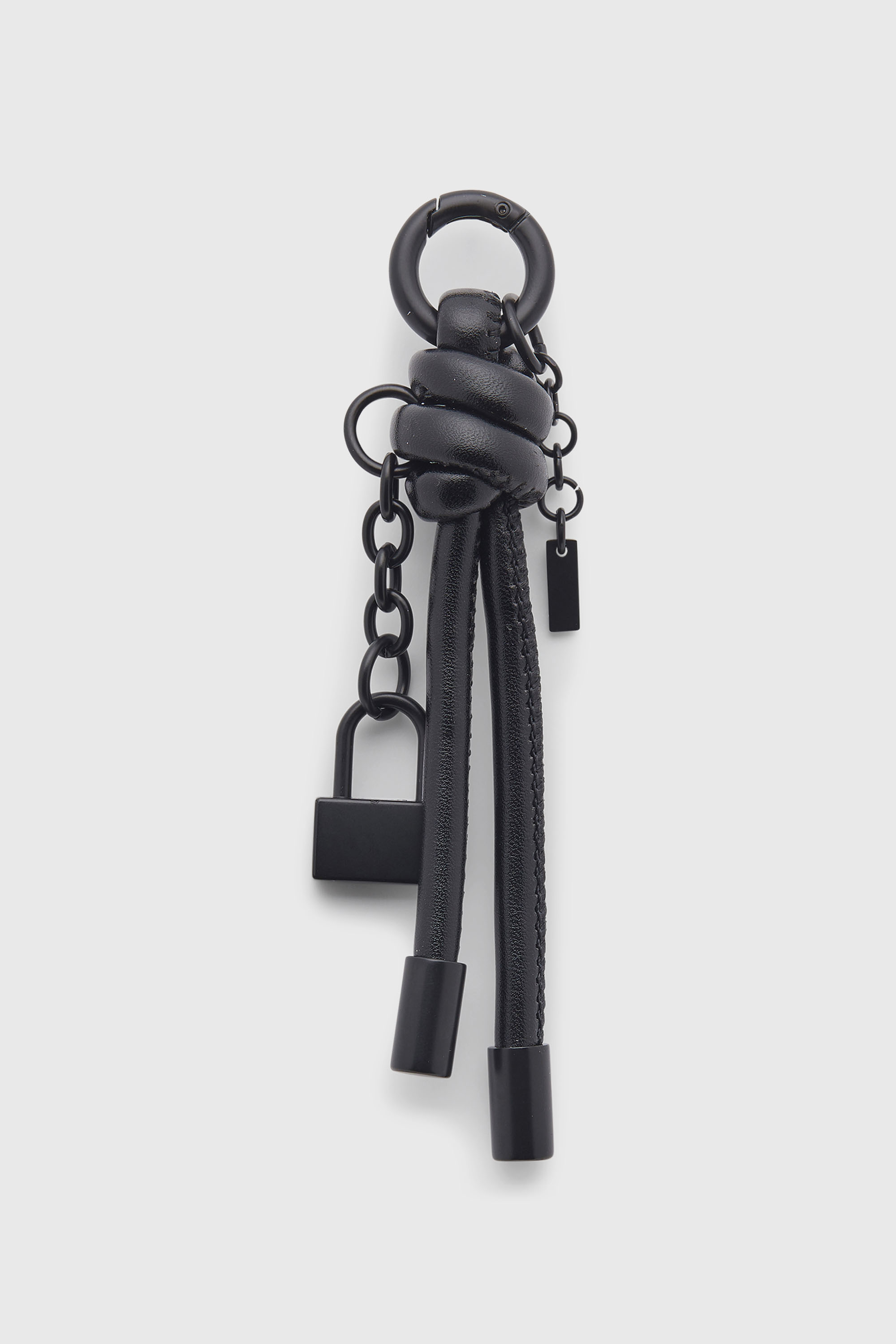 Diesel - CHARM-LOCK II, Herren Metall-Schl&uuml;sselanh&auml;nger mit string Diesel-Vorh&auml;ngeschloss-Detail in Schwarz - 2