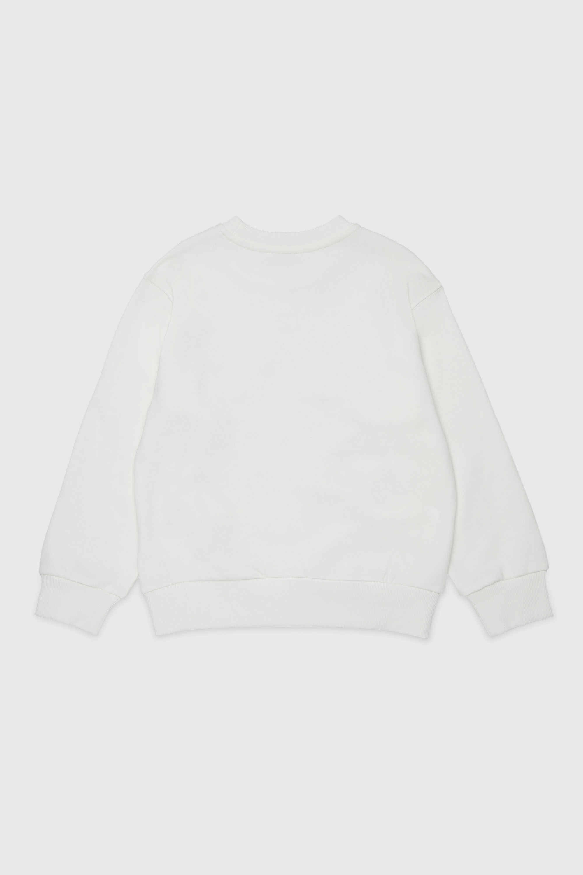 Diesel - SXGIN OVER, Unisex Sweatshirt mit kleinem Logo-Aufn&auml;her in Wei&szlig; - 2