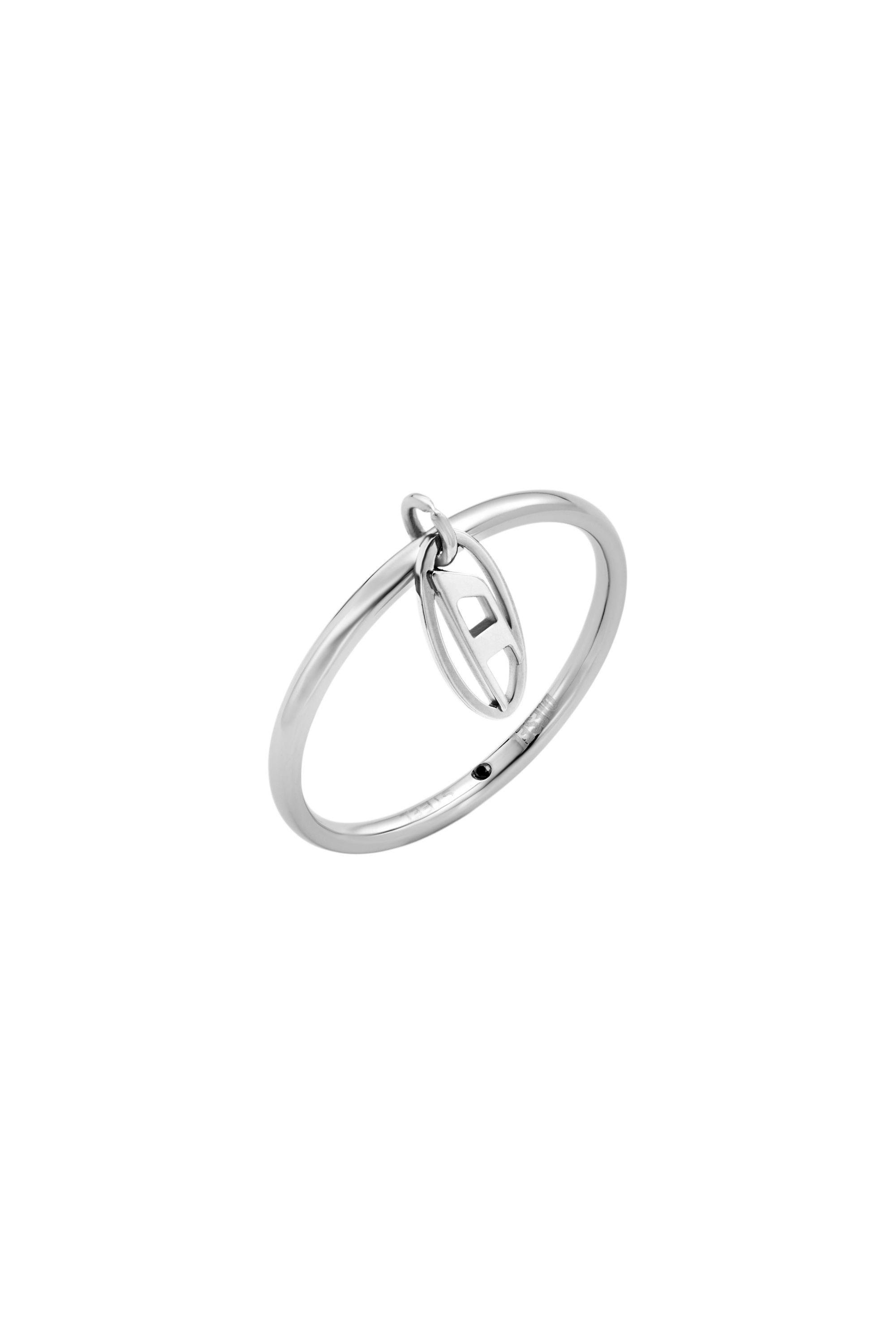 Diesel - DX1603040, Unisex Charm-Ring aus Edelstahl in Silber - 1