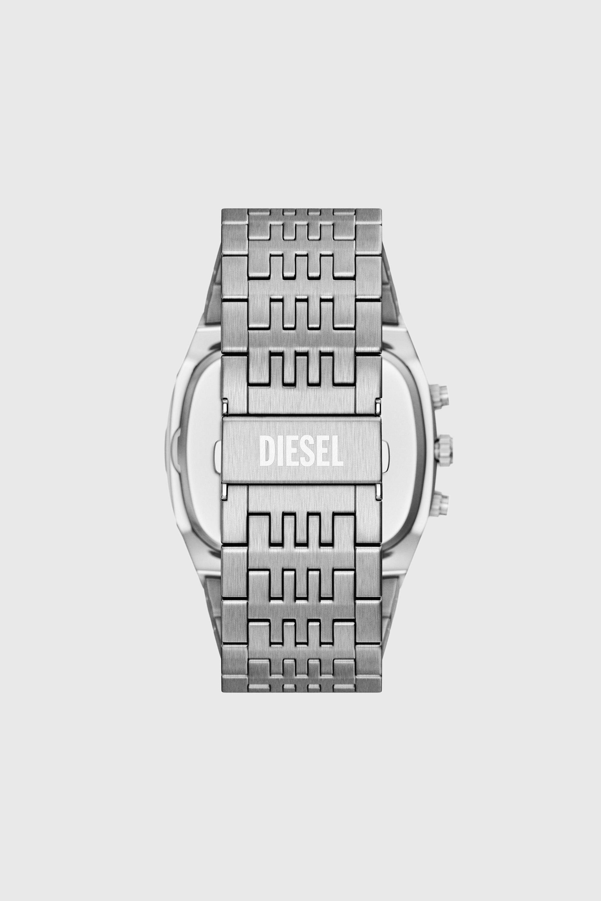 Diesel - DZ4725 WATCH, Herren Spiked Cushion Uhr aus Edelstahl in Silber - 2