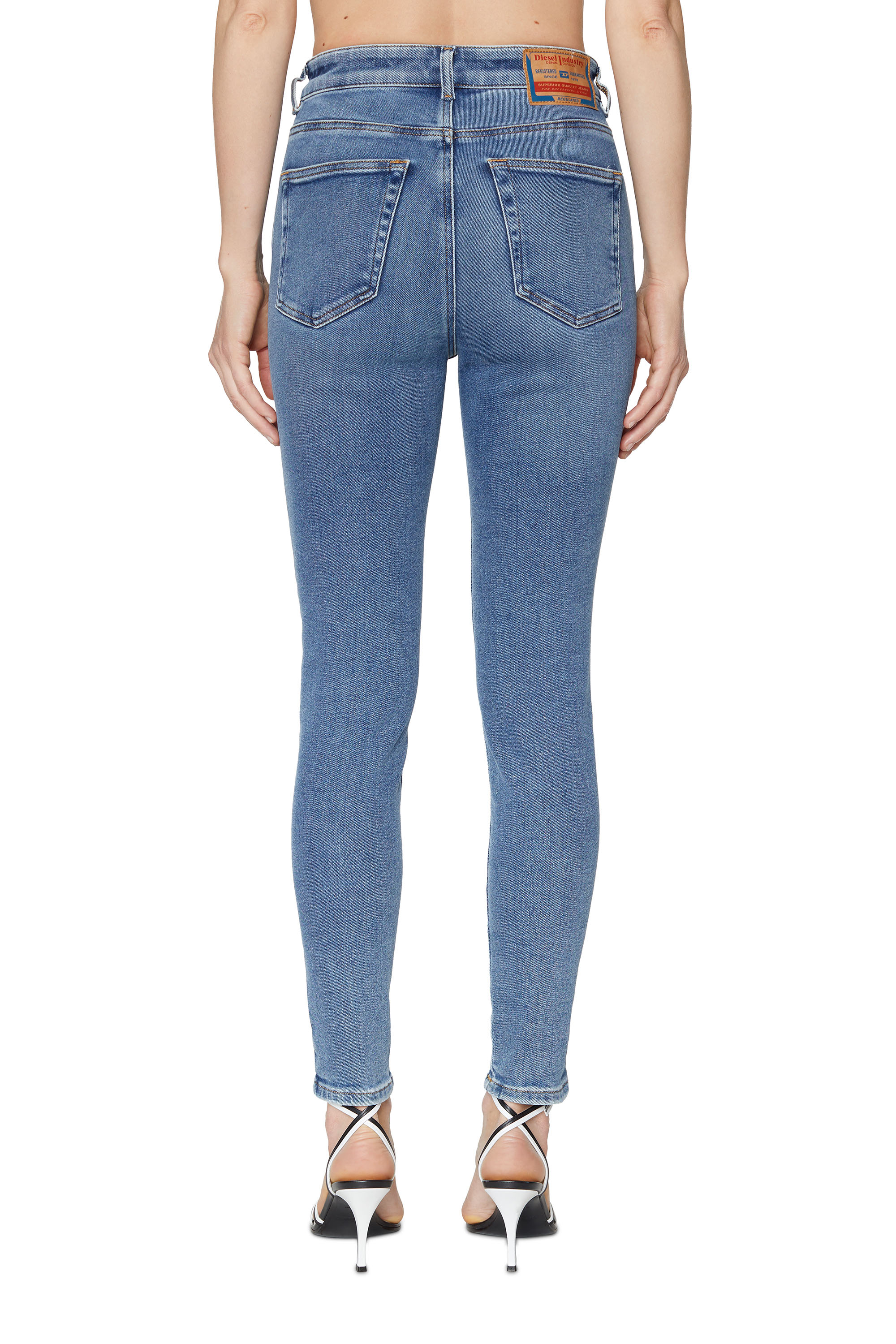 Diesel - Damen Skinny Jeans 1984 Slandy-High 09D62, Mittelblau - 3