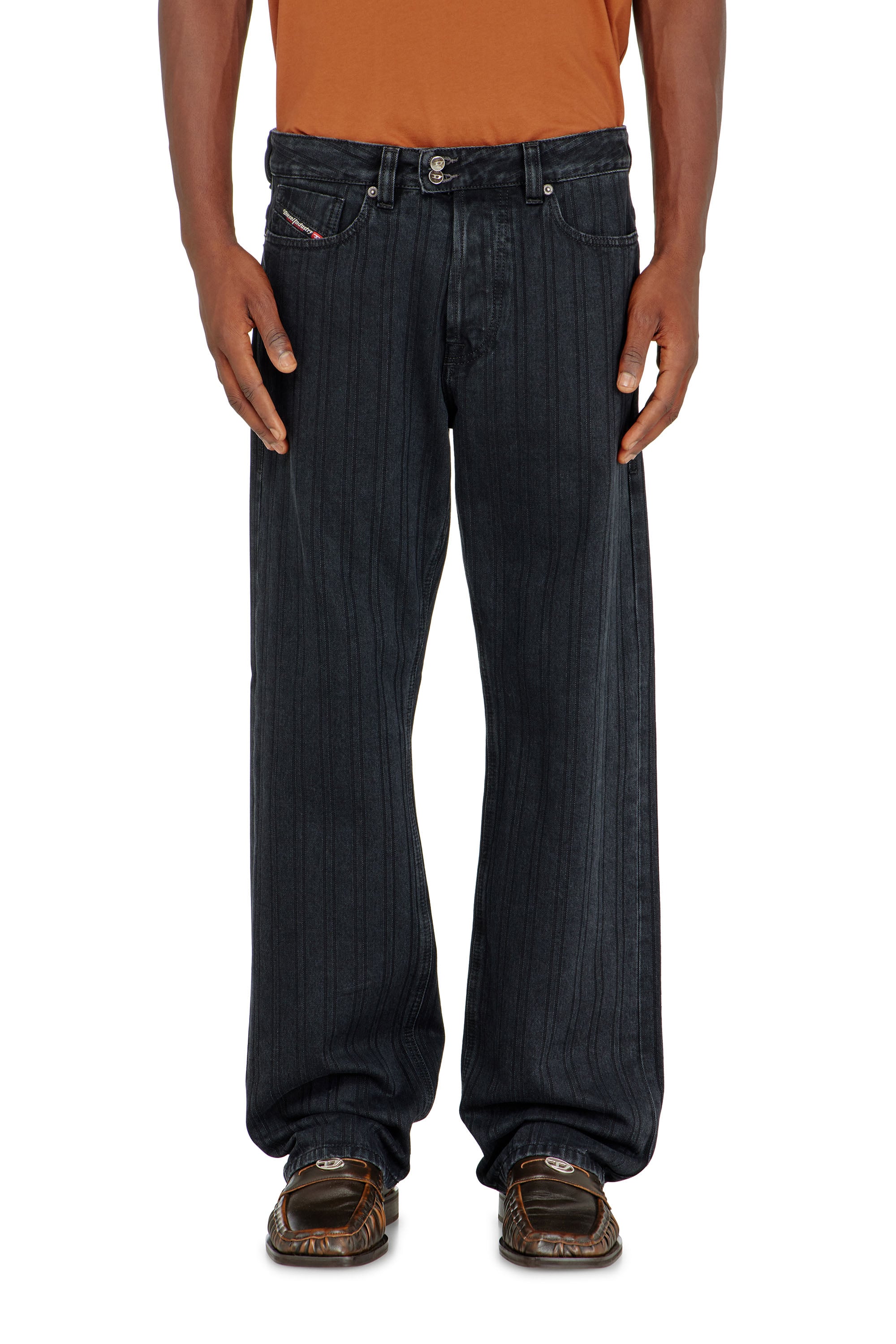 Diesel - Herren Relaxed Jeans 1980 D-Eeper 09Q12, Schwarz/Dunkelgrau - 4