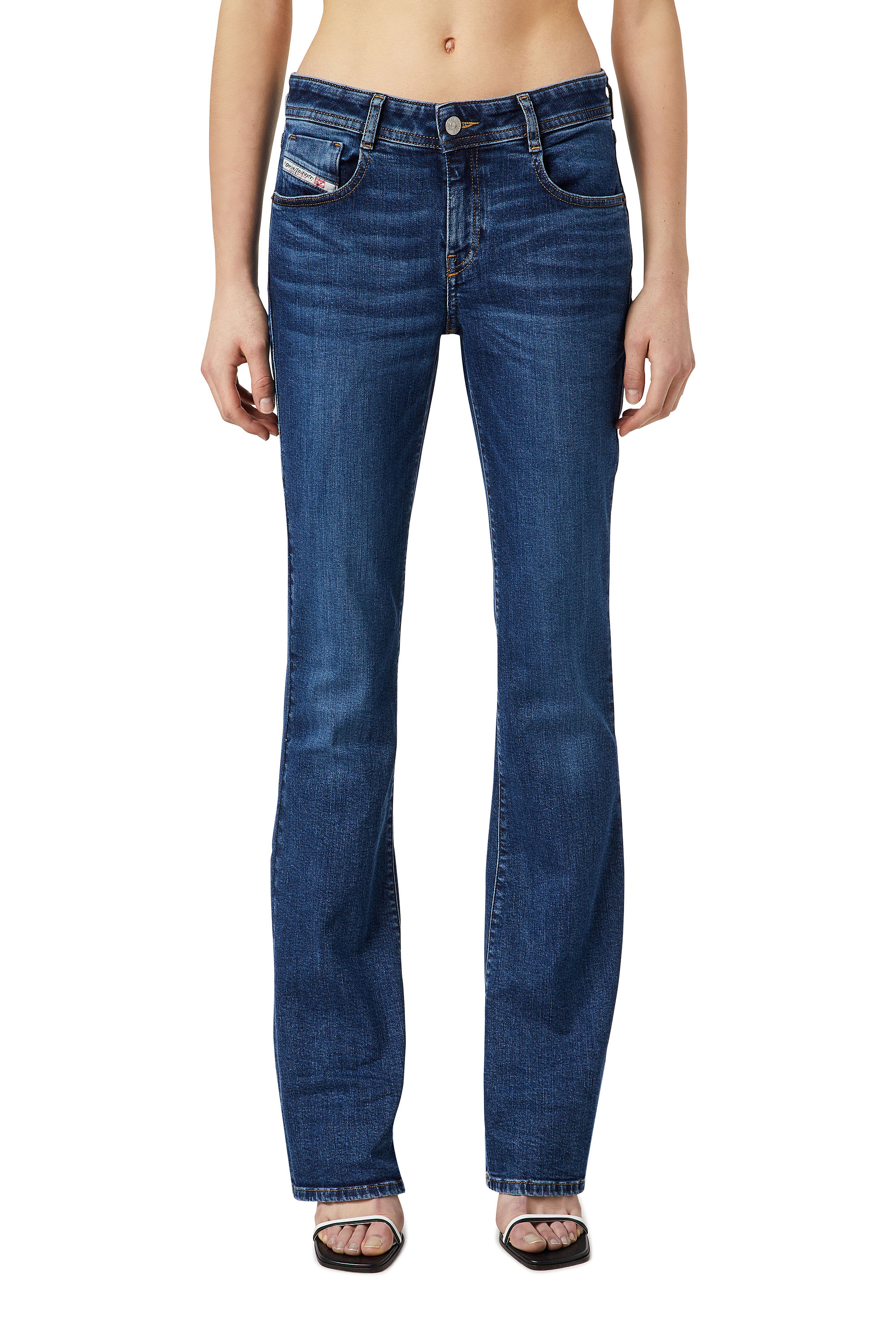 Diesel - 1969 D-EBBEY 0EIAF Bootcut and Flare Jeans, Mittelblau - Image 1