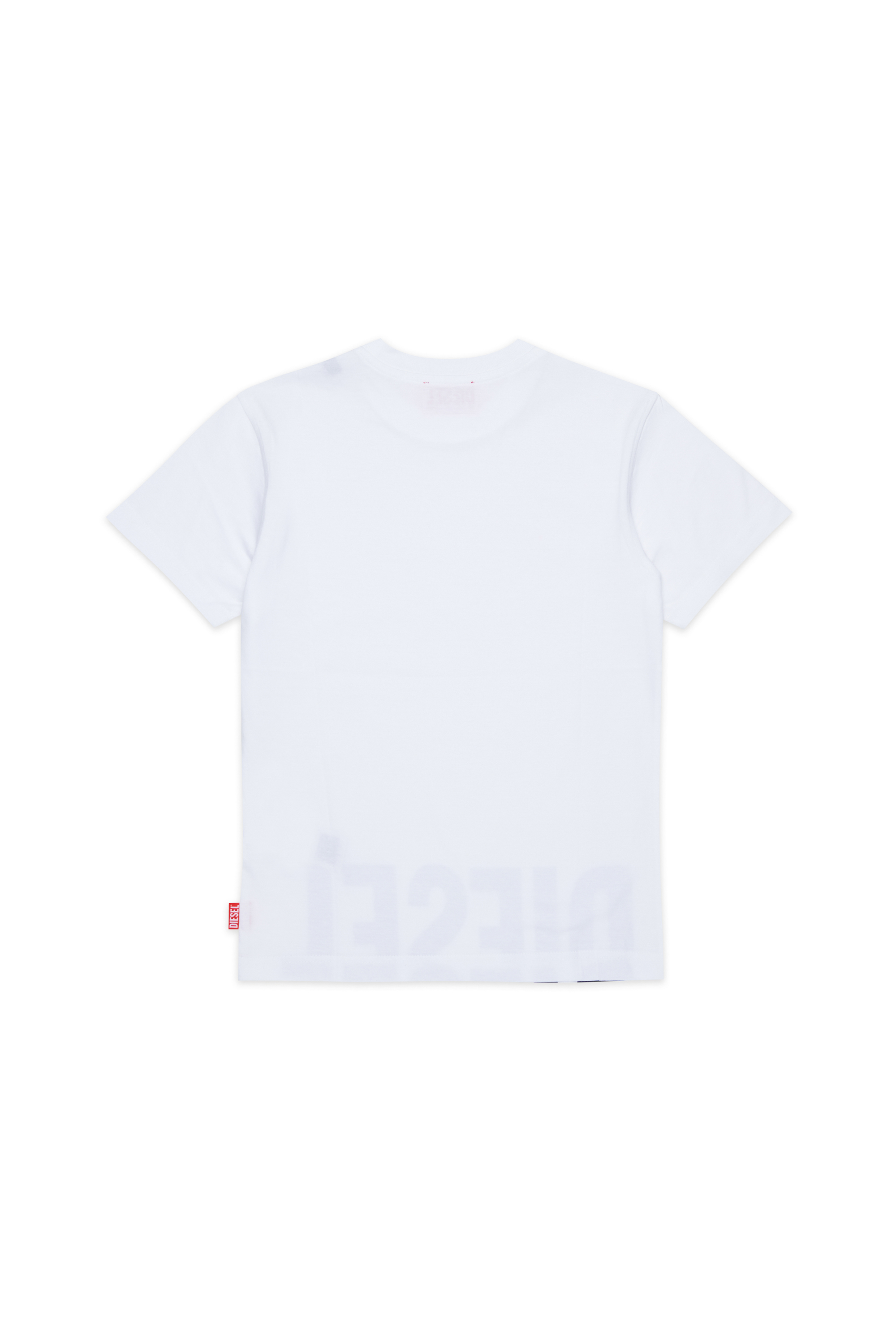 Diesel - TPRES, Herren T-Shirt mit abgeschnittenem Logo in Wei&szlig; - 2