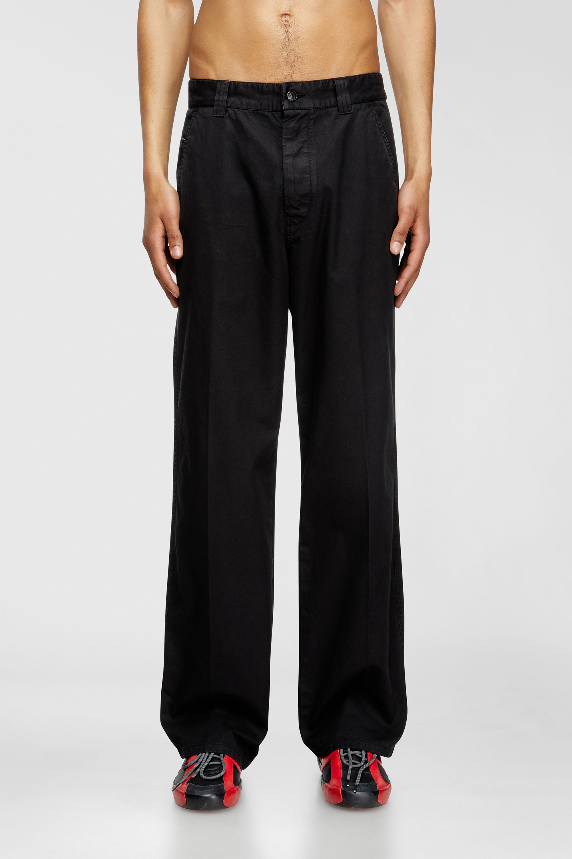 Diesel - P-HANT-CHINO, Herren Chinohose in Schwarz - 3
