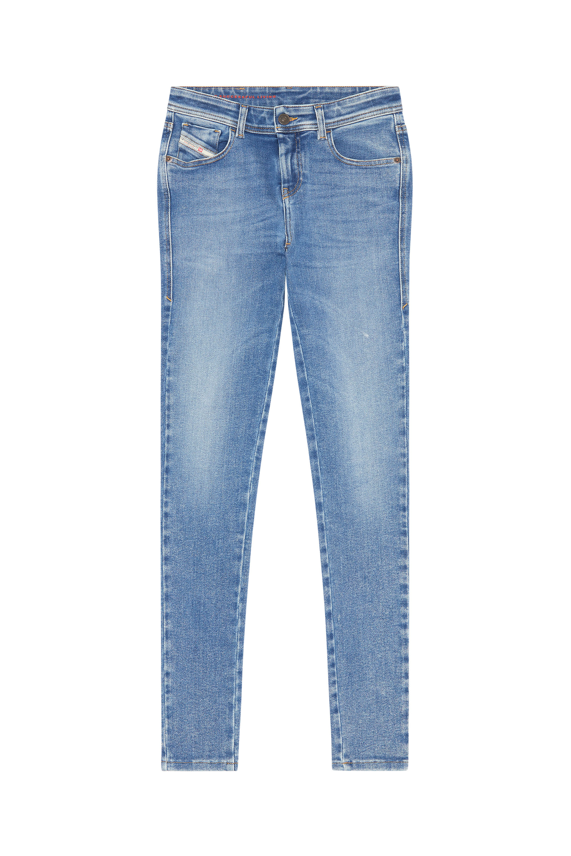 Super skinny Jeans 2017 Slandy 09D62, Mittelblau - Jeans