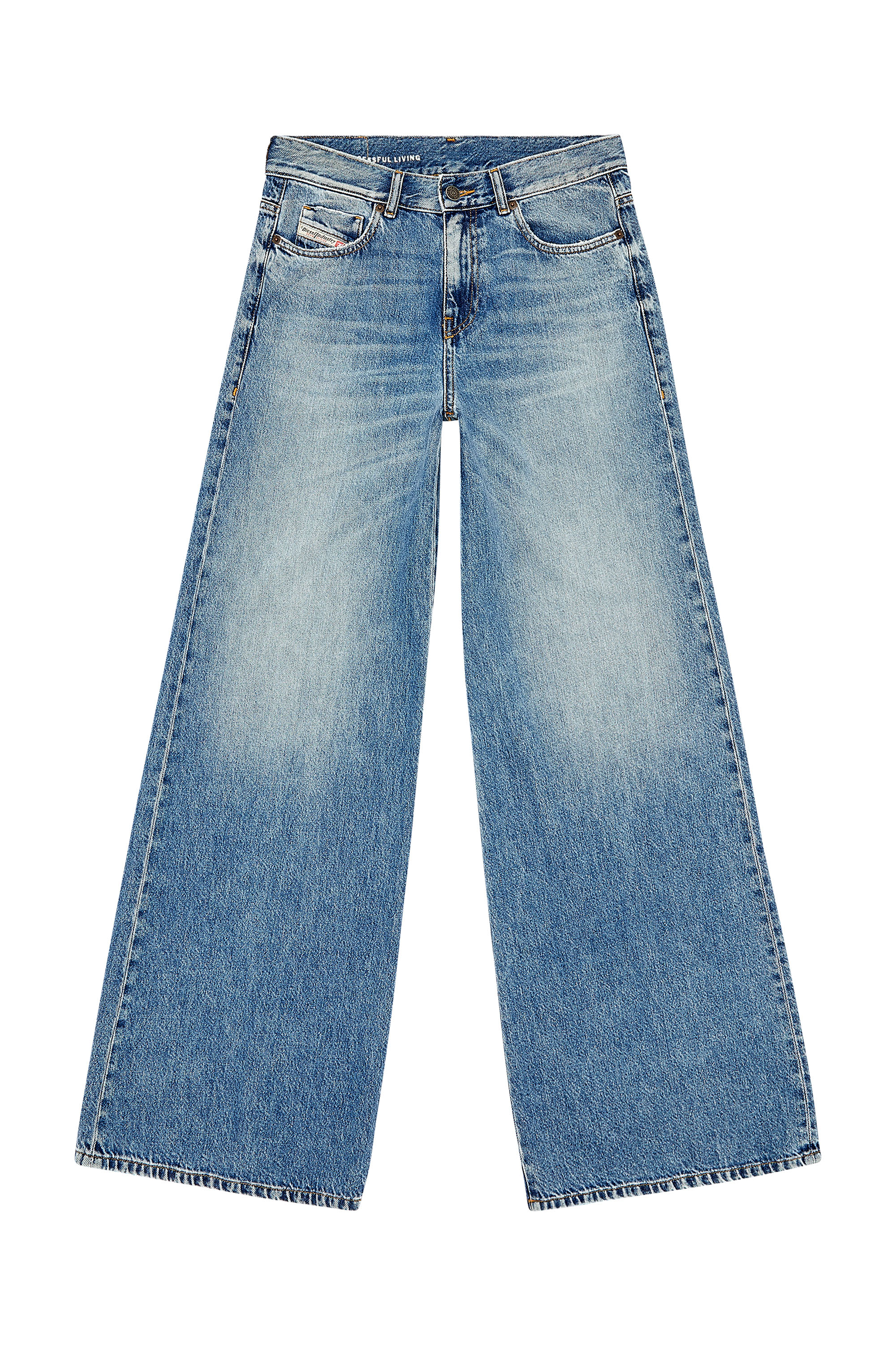 Diesel - Bootcut and Flare Jeans 1978 D-Akemi 09H95, Mittelblau - Image 5