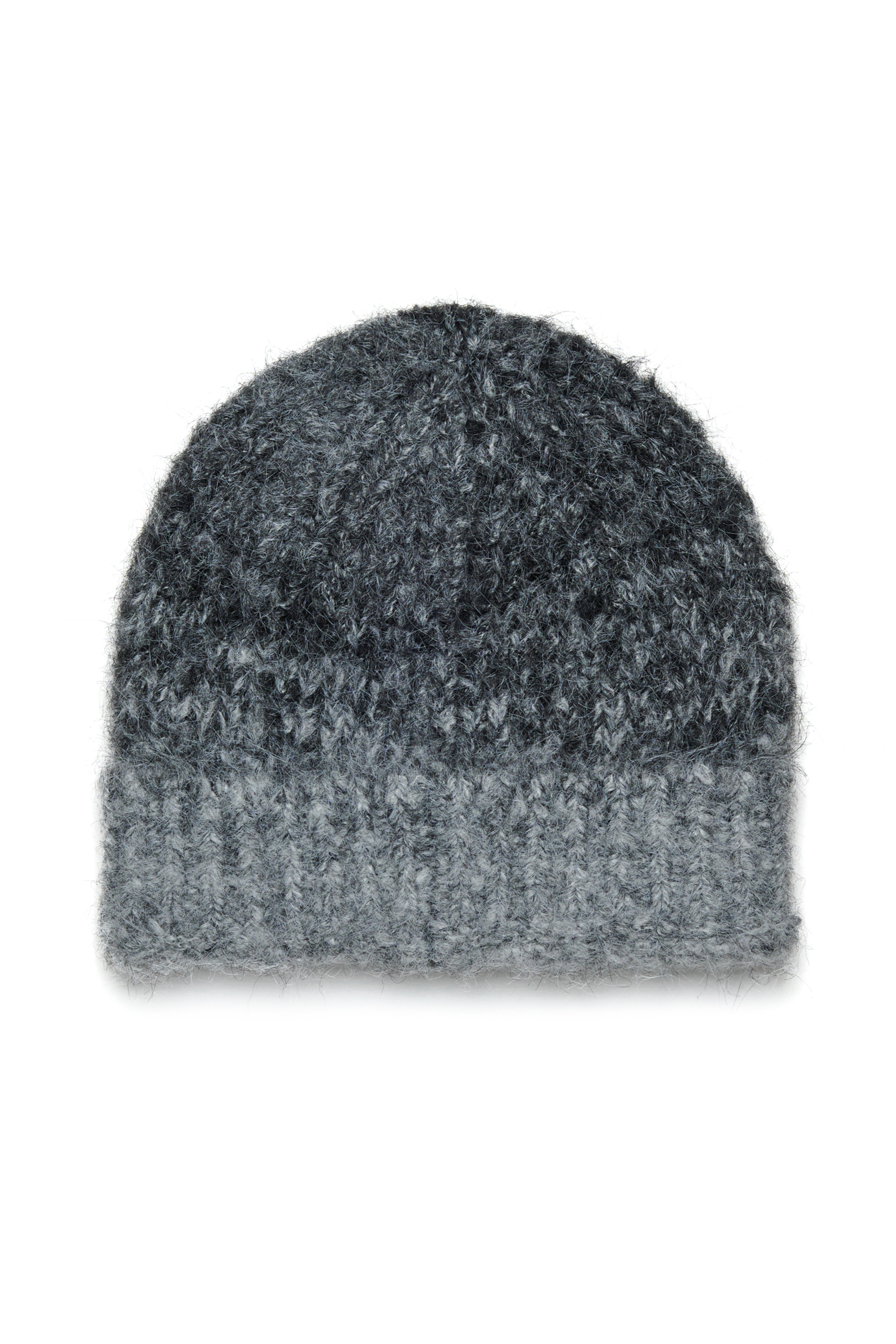 Diesel - FKPELO, Unisex Mütze aus Wollmischung mit erhabenem Logo in Schwarz - 2