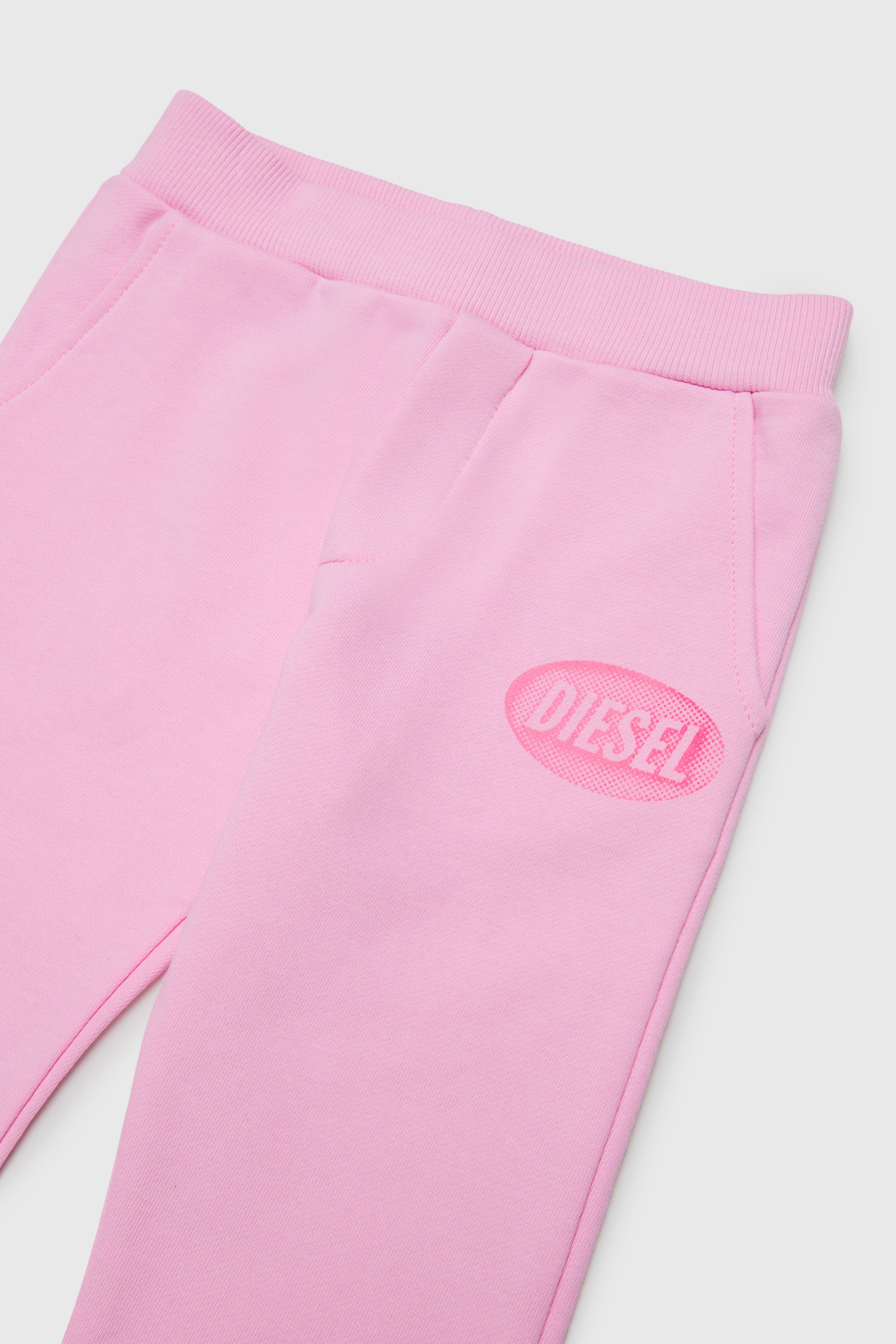 Diesel - PDSELB, Unisex Sweatpants aus Baumwolle mit Logo-Print in Rosa - 3