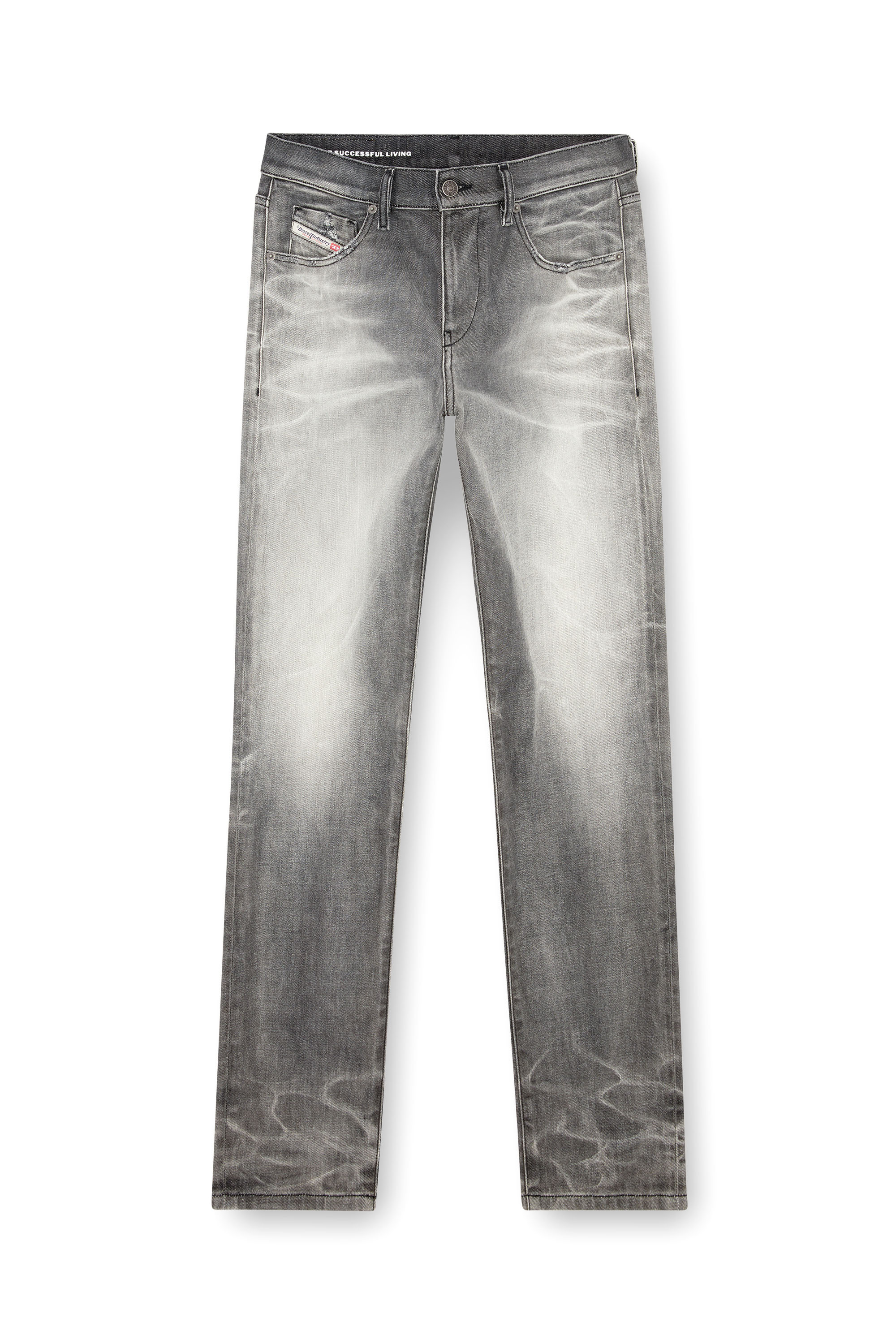 Diesel - Herren Slim Jeans 2019 D-Strukt 09J58, Dunkelgrau - Image 3