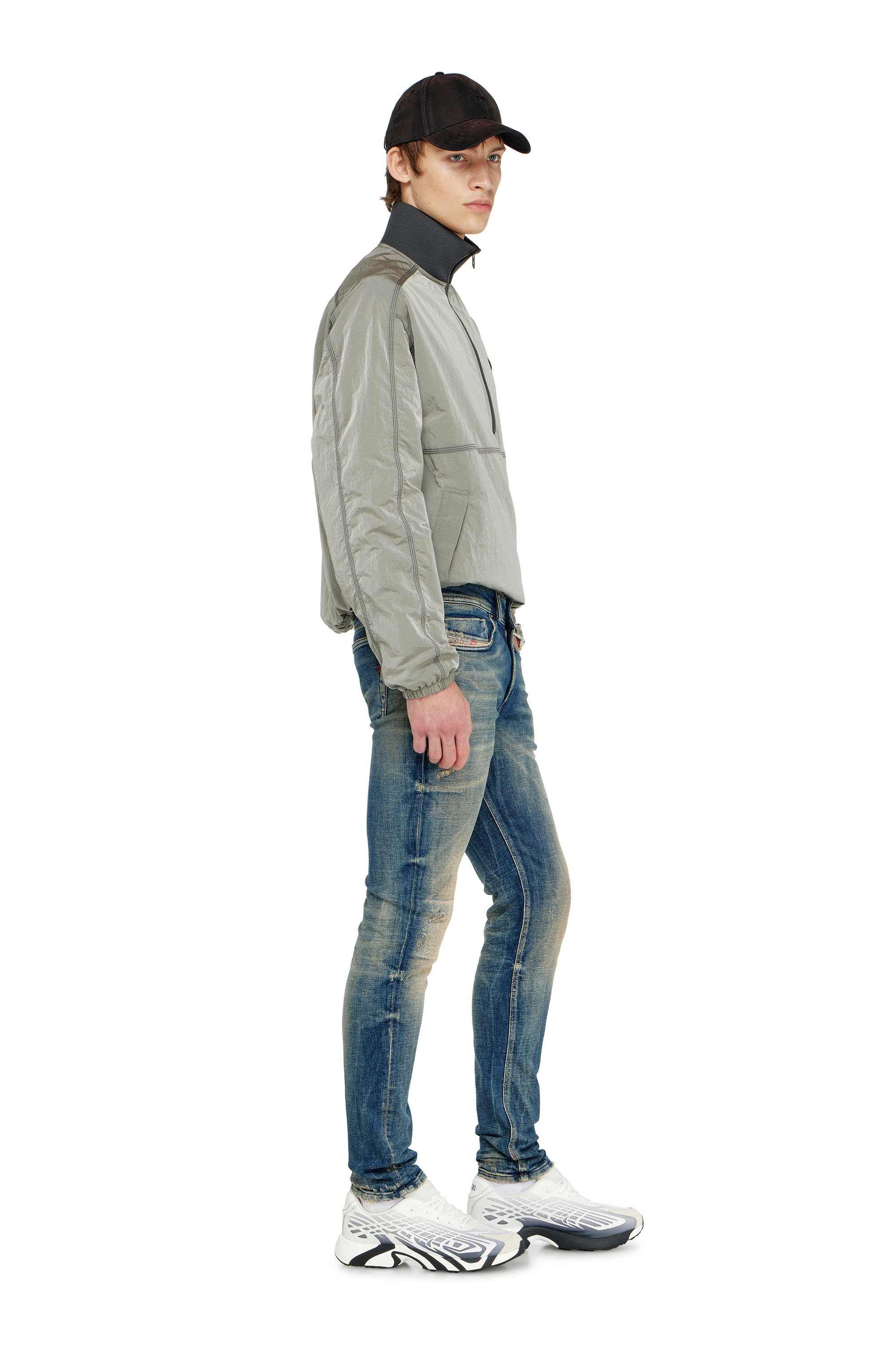 Diesel - Herren Skinny Jeans 1979 Sleenker 09P68, Dunkelblau - 2