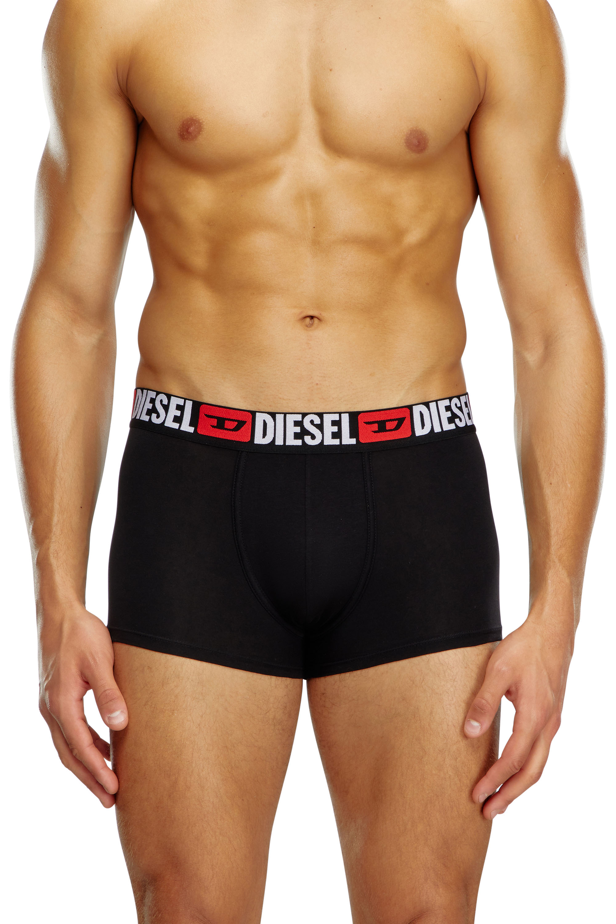Diesel - UMBX-DAMIENTHREEPACK, Herren Retropants im Dreierpack mit umlaufendem Logo am Bund in Schwarz - 3