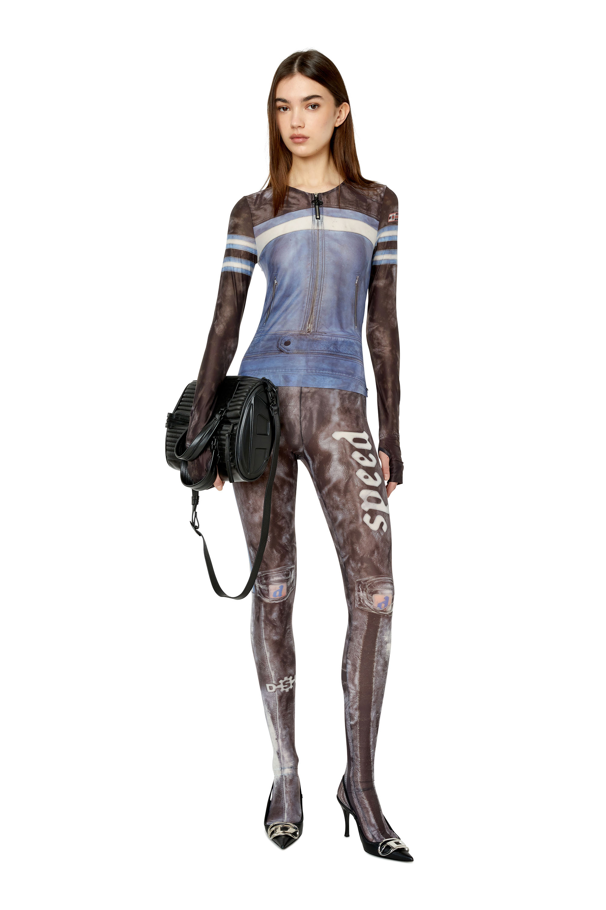 Diesel - T-CLAUZI, Schwarz/Blau - Image 2