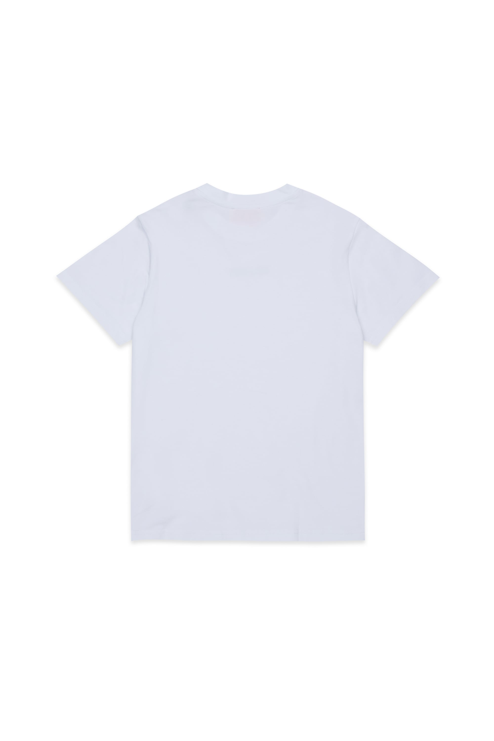Diesel - UTTER, Herren T-Shirt aus stretch cotton mit Logo-Print in Wei&szlig; - 2