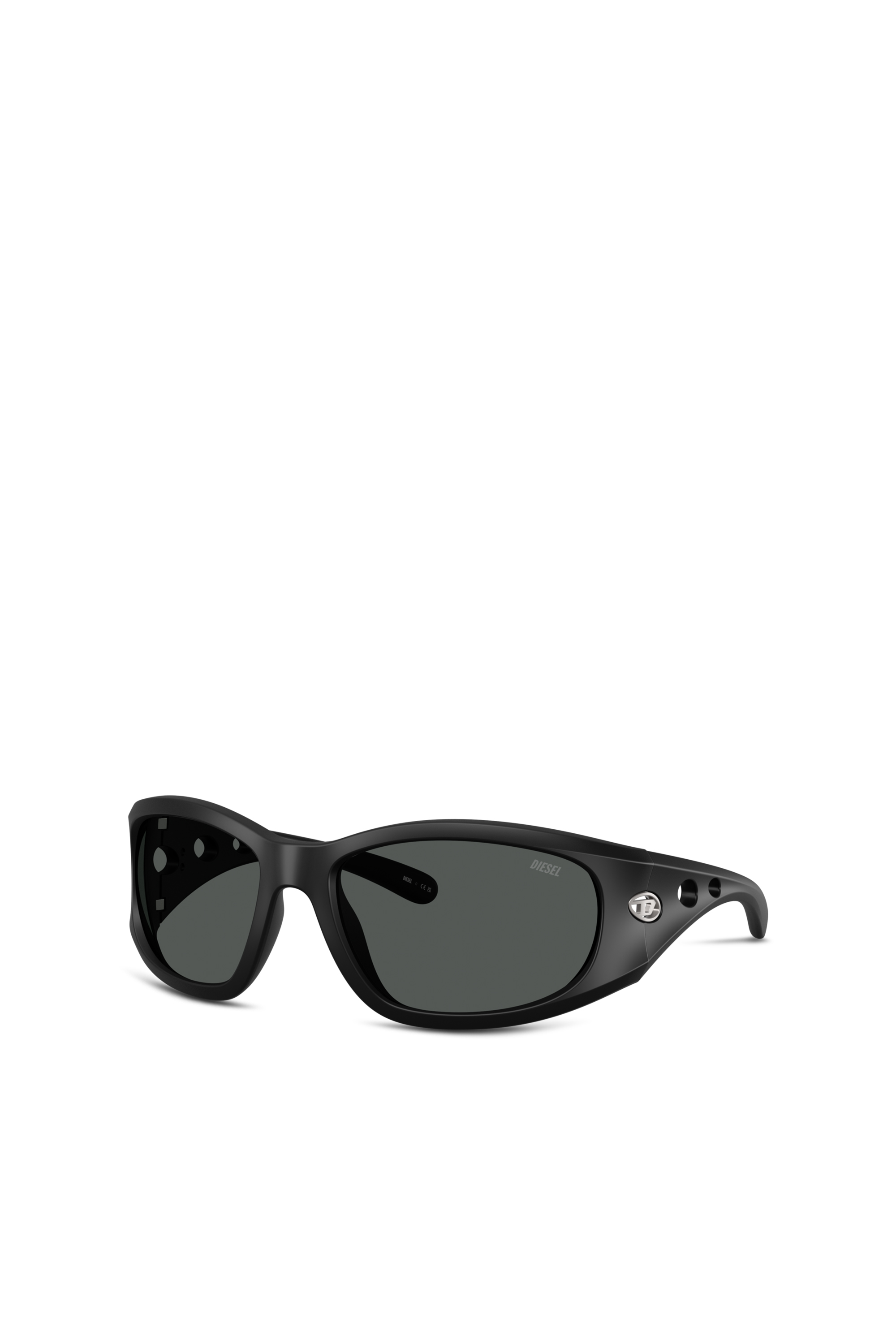 Diesel - 0DL3012U, Unisex Rechteckige Sonnenbrillen in Schwarz - 4