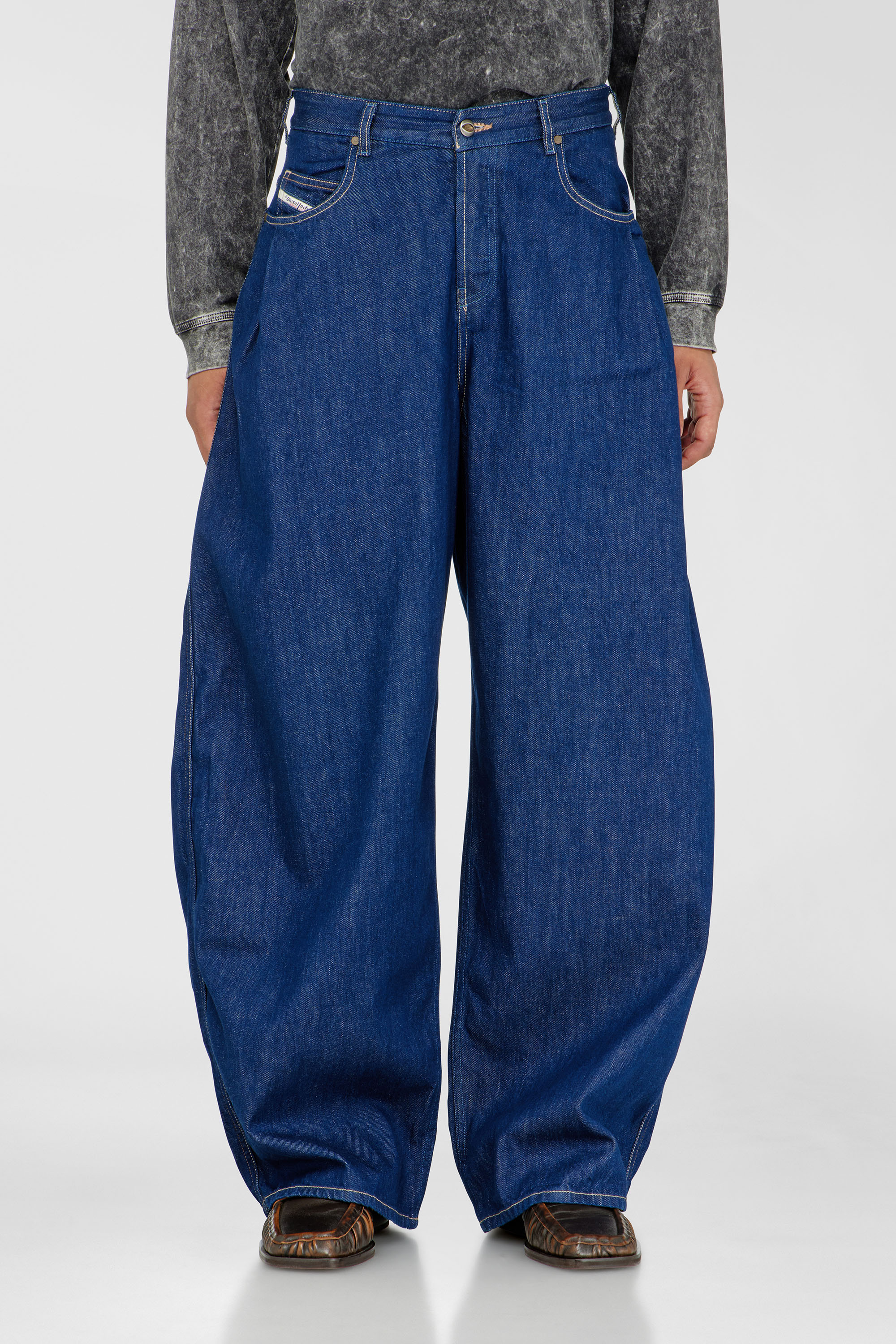Diesel - Damen Relaxed Jeans 1987 D-Khelz 09Q09, Dunkelblau - 6
