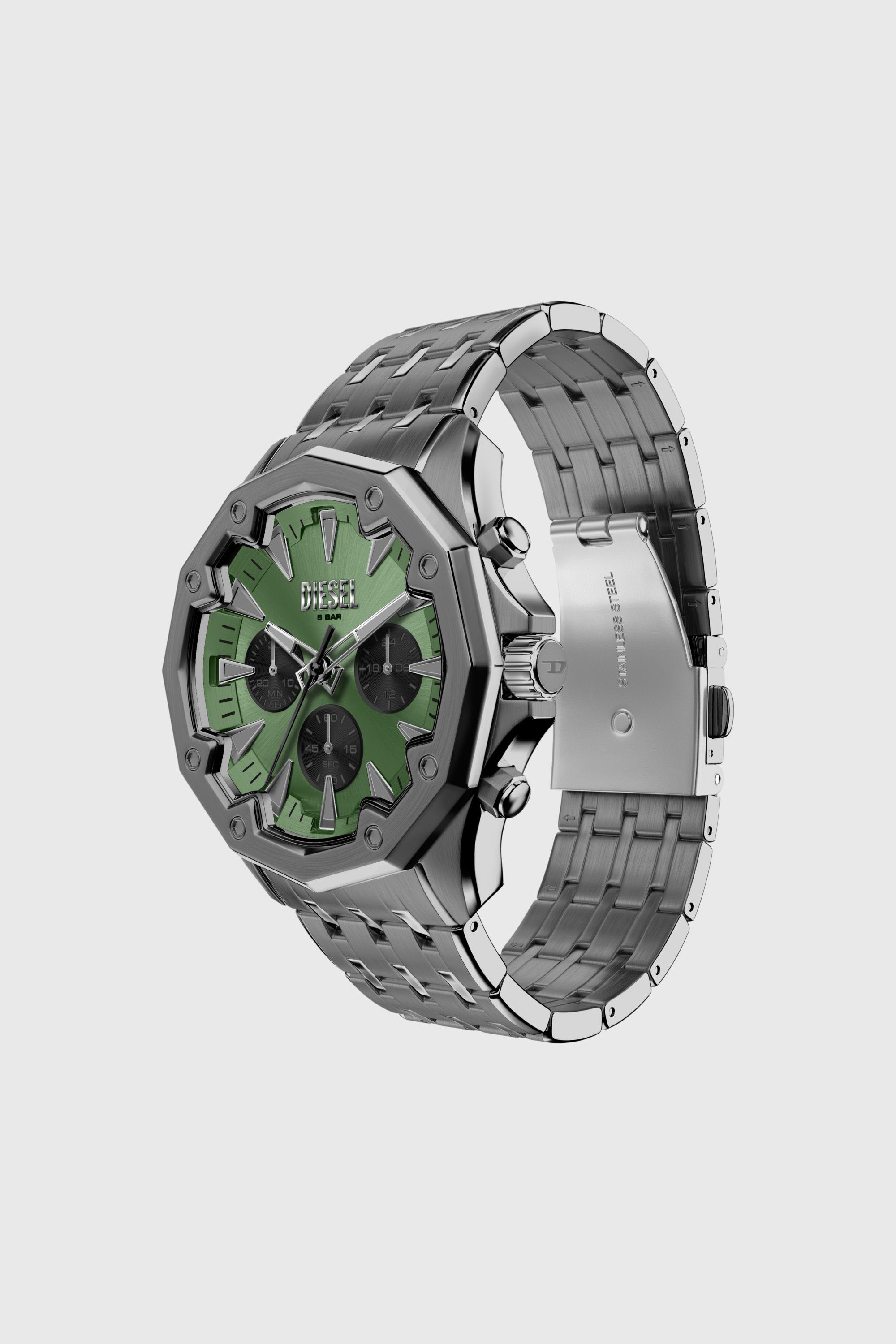 Diesel - DZ4711 WATCH, Herren Stinger gunmetal Edelstahl-Uhr in Dunkelgrau - 2