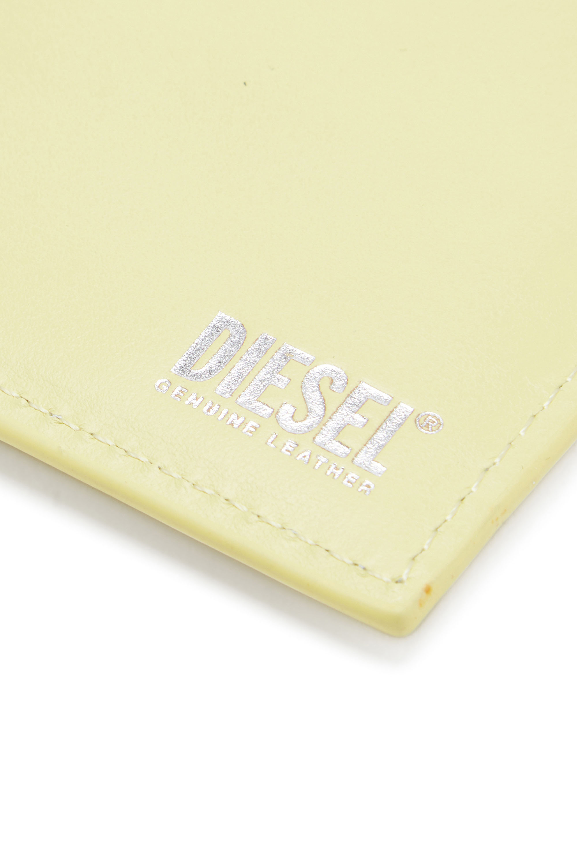 Diesel - 1DR CARD HOLDER I, Woman Card holder in pastel leather in Yellow - Image 4