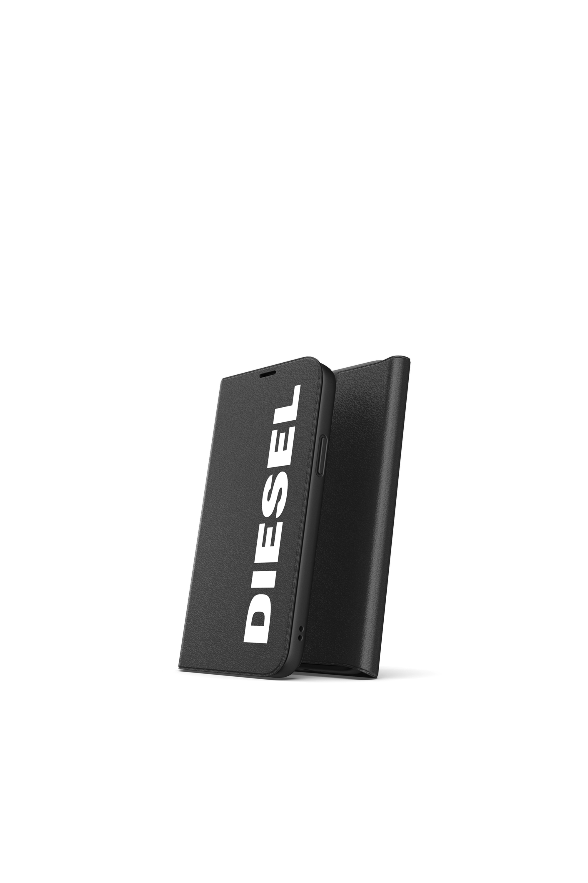 Diesel - 42486 BOOKLET CASE, Unisex Booklet Case f&uuml;r iPhone 12/12 Pro in Schwarz - 3
