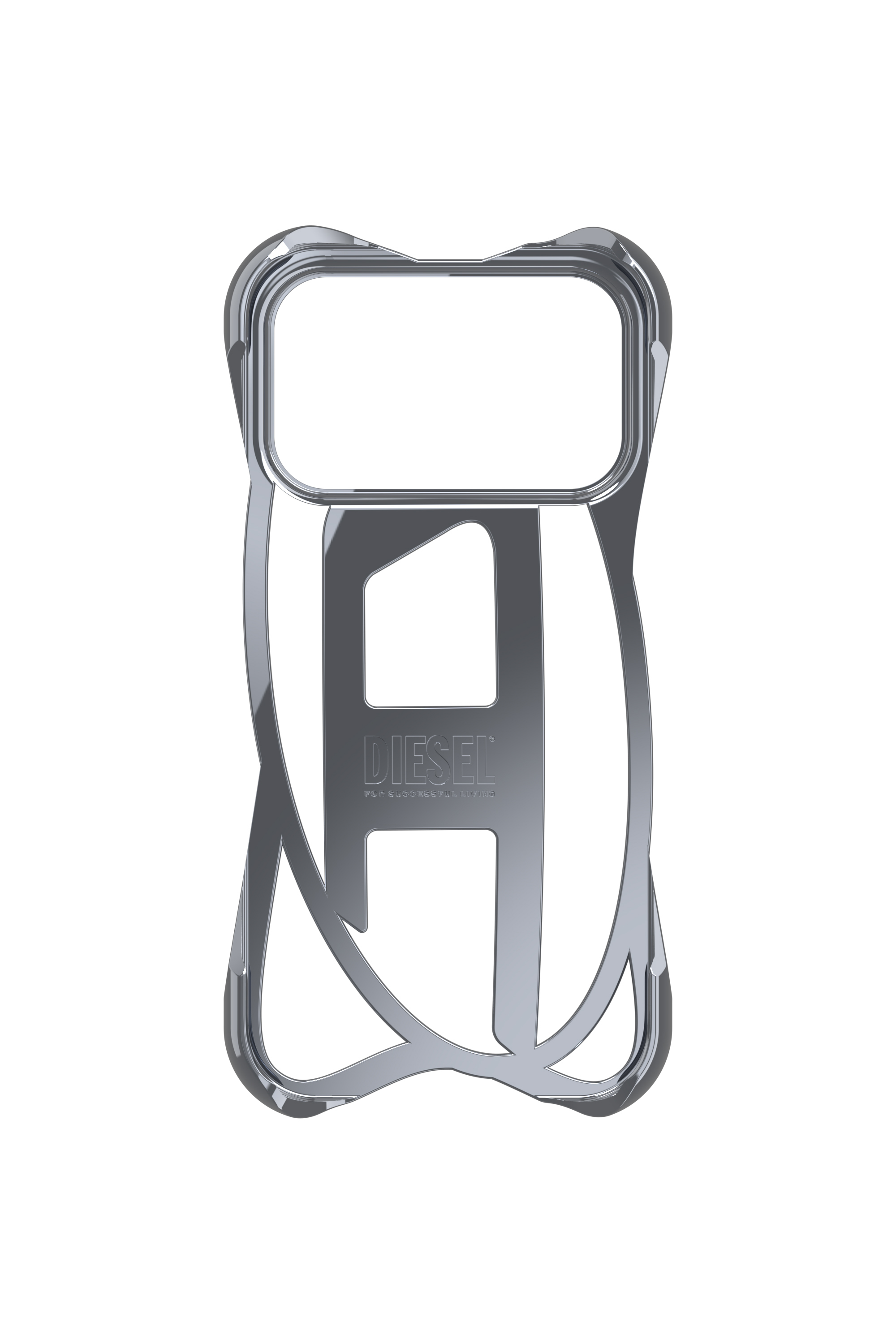 Diesel - 60445  D FRAME CASE, Unisex Caged D Glänzende Hülle für iPhone 17 Pro in Dunkelgrau - 4