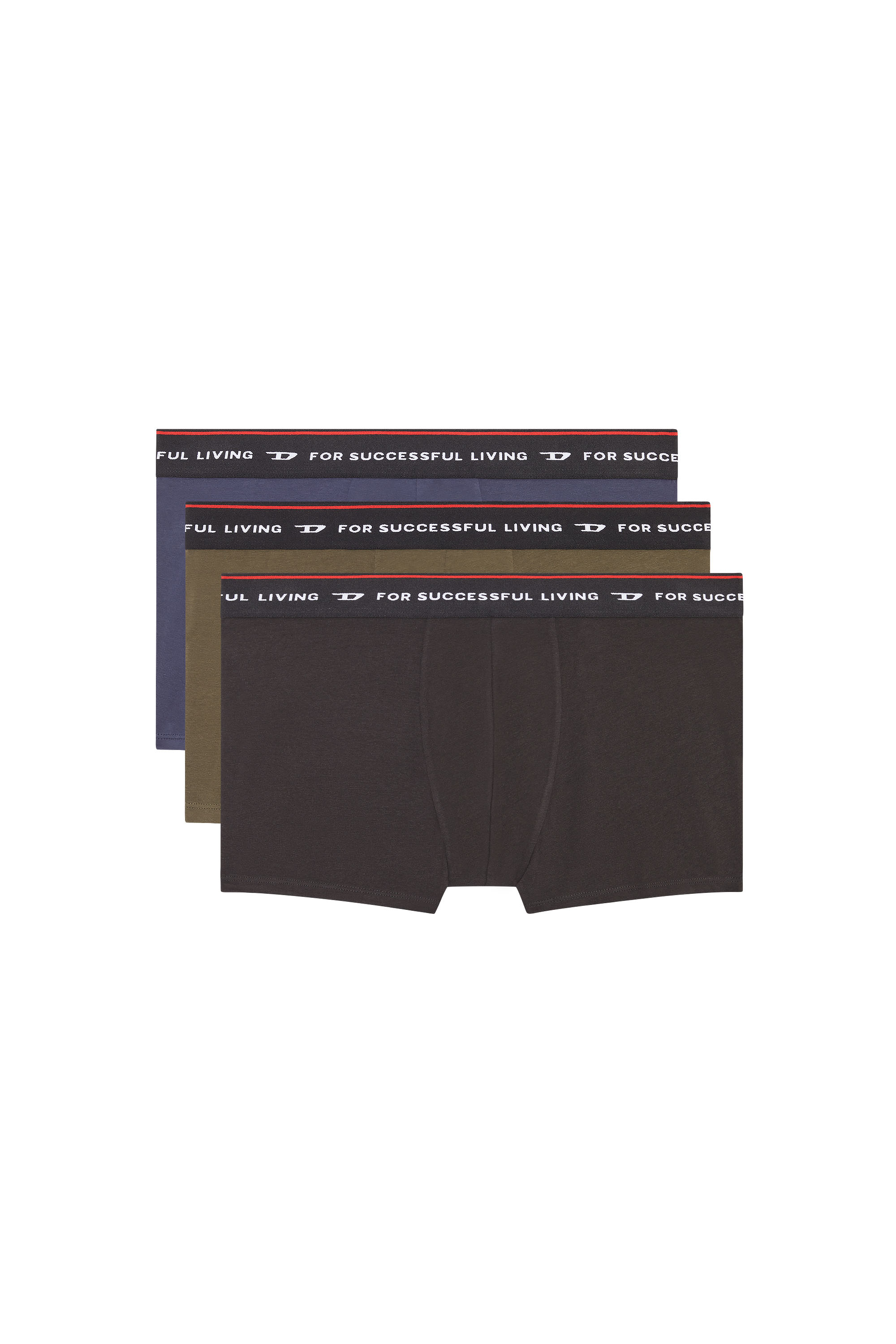 UMBX-DAMIENTHREEPACK, Schwarz/Braun - Boxershorts