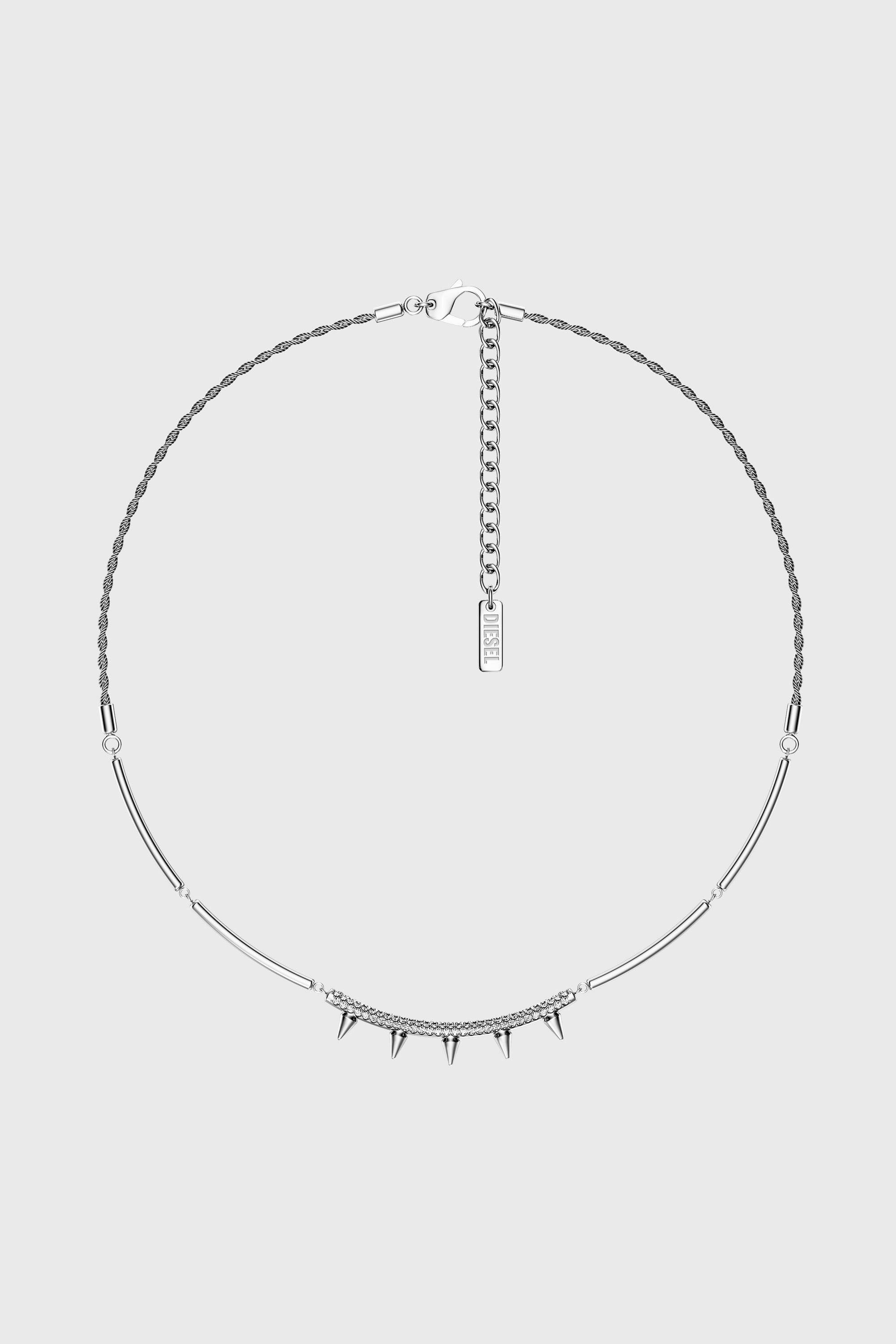 Diesel - DX1724040, Unisex Kettenhalskette aus Edelstahl in Silber - 1