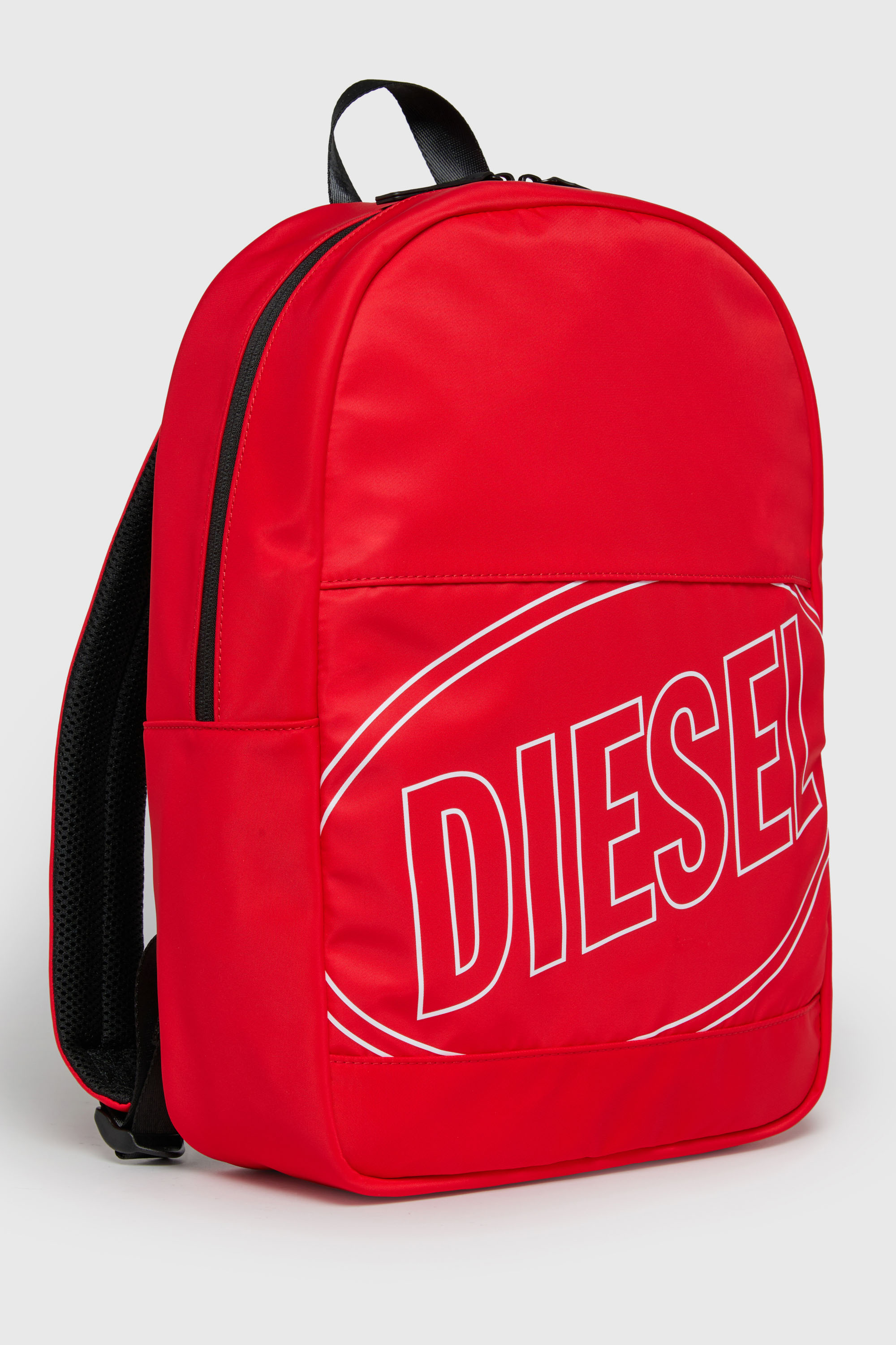 Diesel - WCIRCLE, Herren WCIRCLE - Nylon-Rucksack mit Logo-Print in Rot - 3