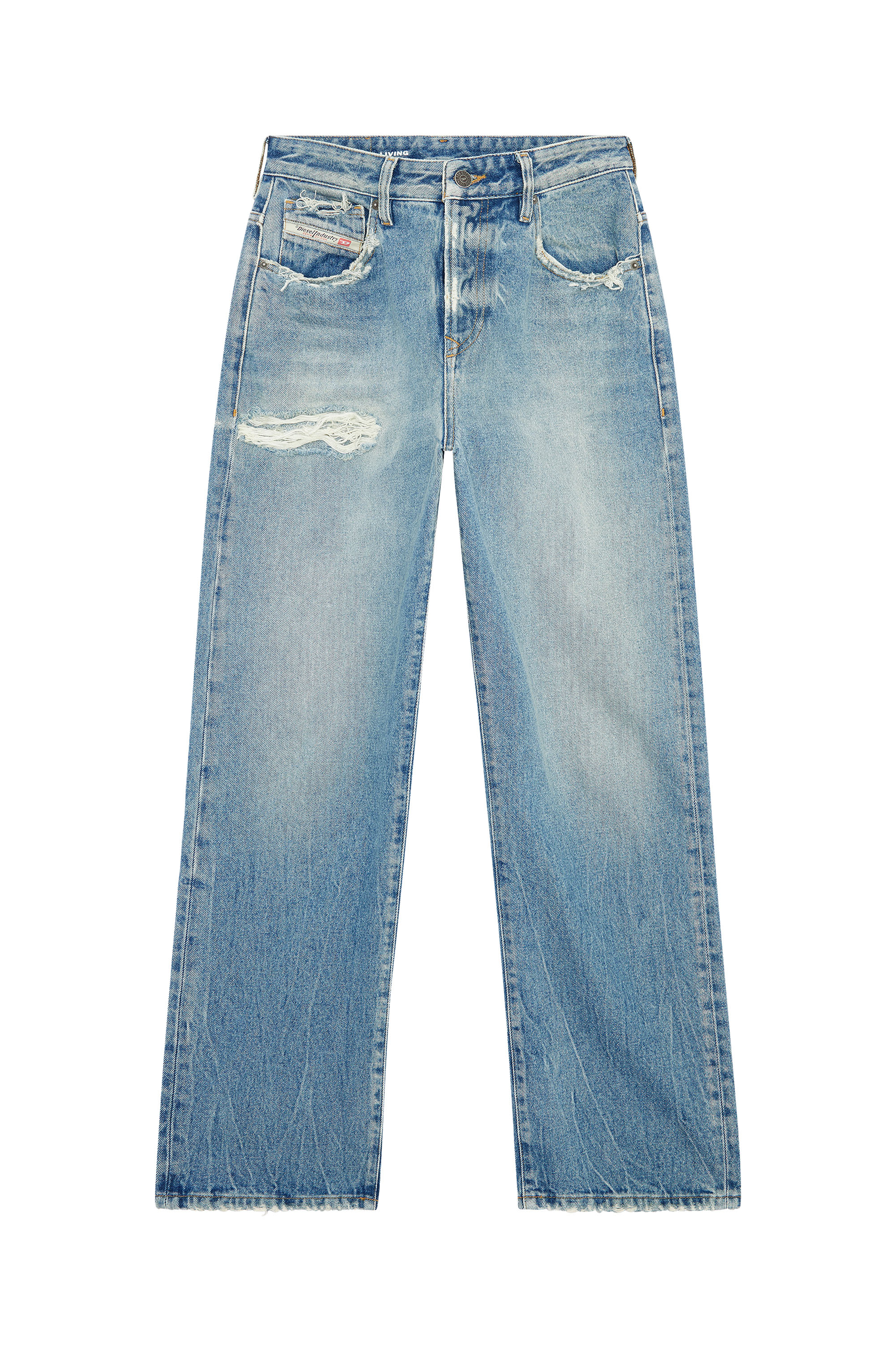 Diesel - Straight Jeans 1999 D-Reggy 007N3, Mittelblau - Image 5