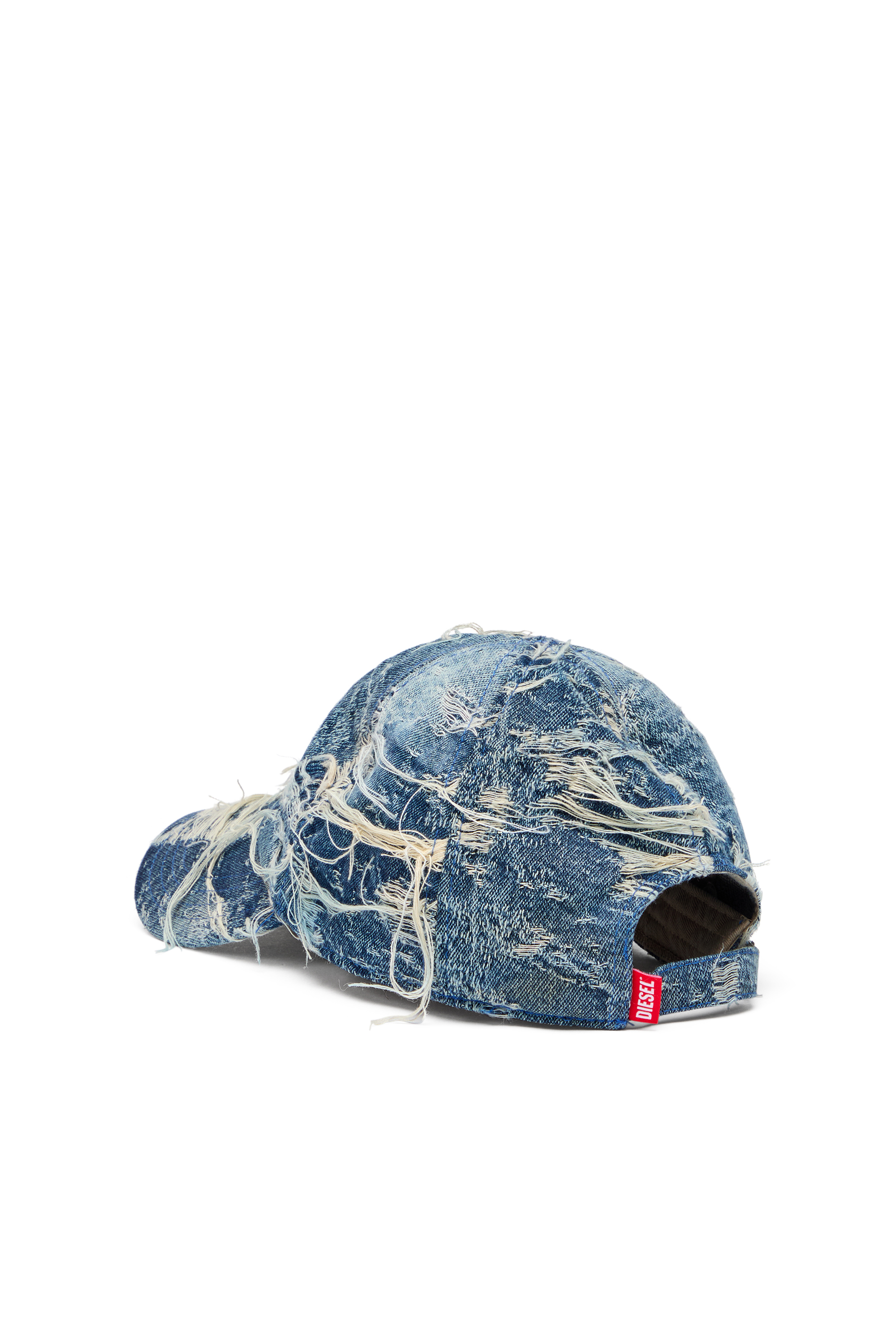 Diesel - C-ASSIDY, Herren Baseball cap in distressed denim in Blau - 2