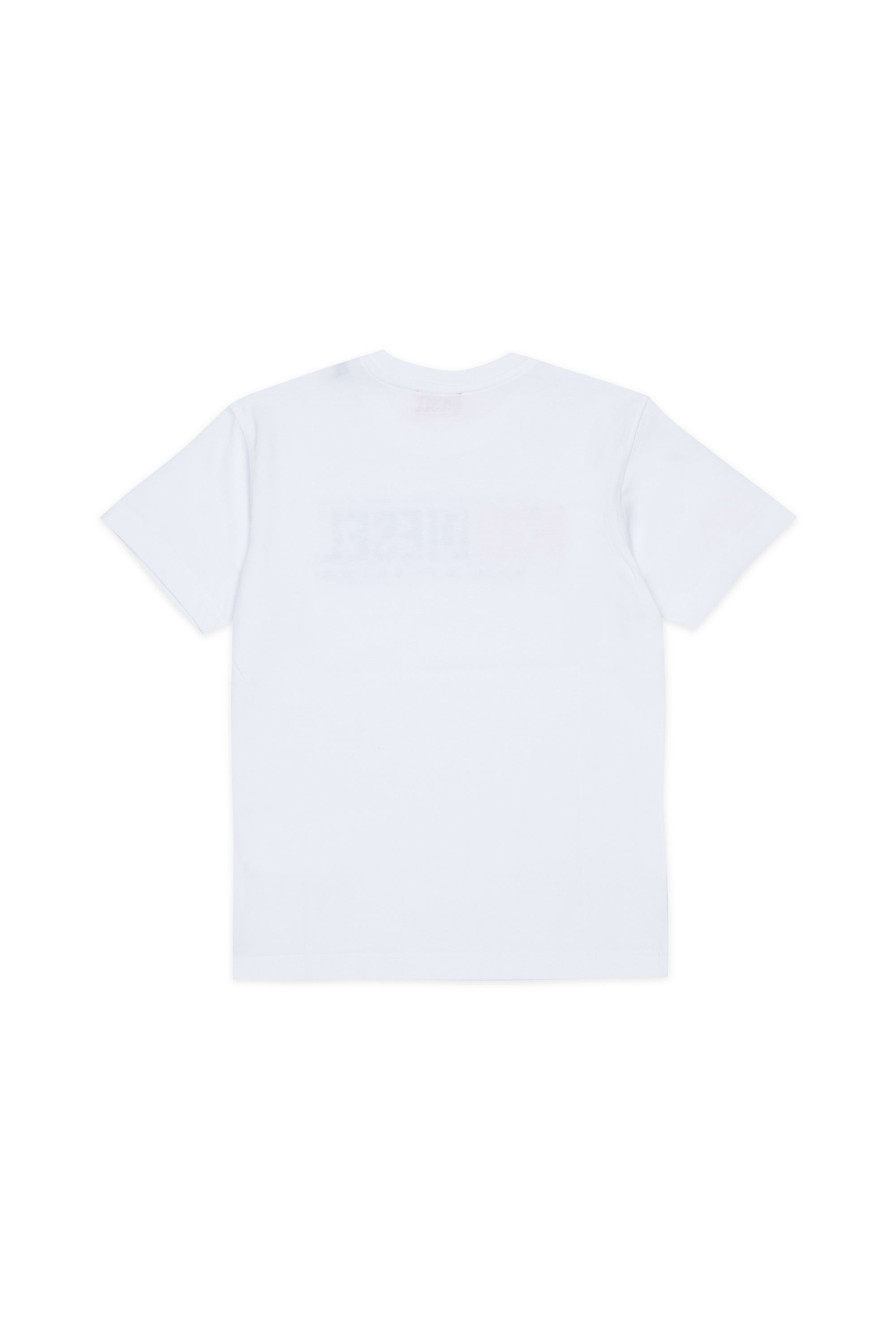 Diesel - TLOMIX, Man's T-shirt with distressed logo print in White - 2