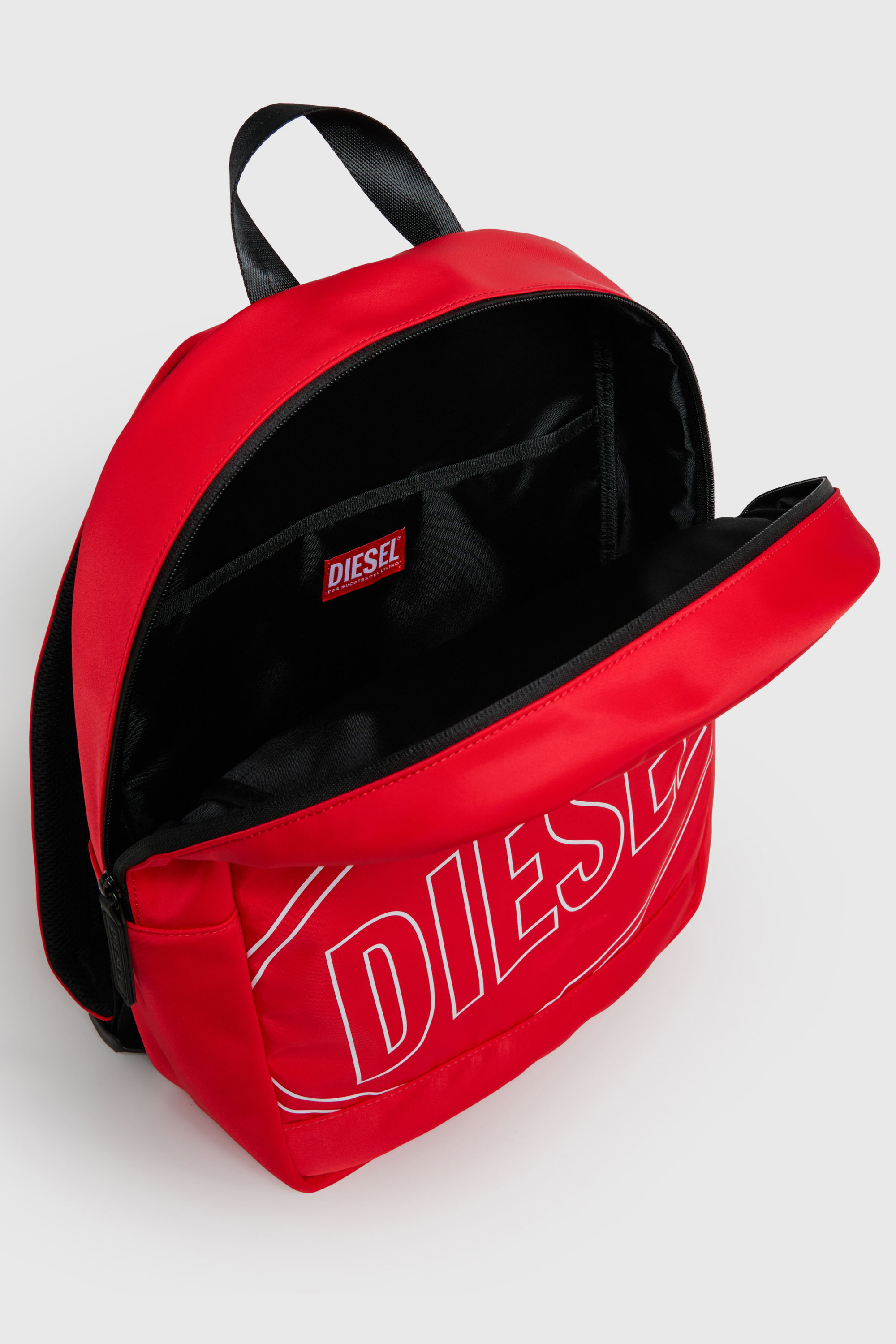 Diesel - WCIRCLE, Herren WCIRCLE - Nylon-Rucksack mit Logo-Print in Rot - 4