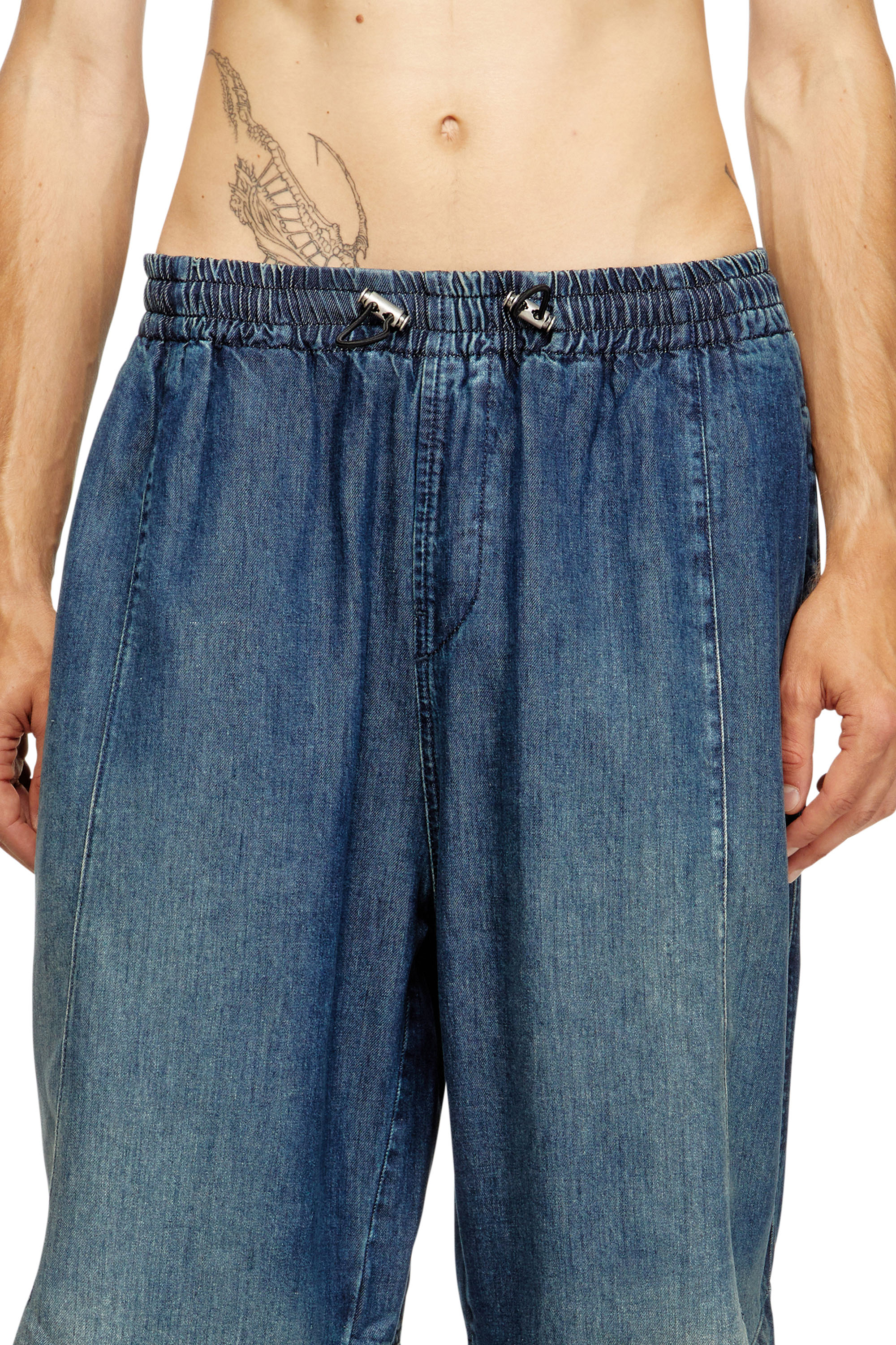 Diesel - Man's Relaxed Jeans D-Pari 068TC, Dark Blue - 4