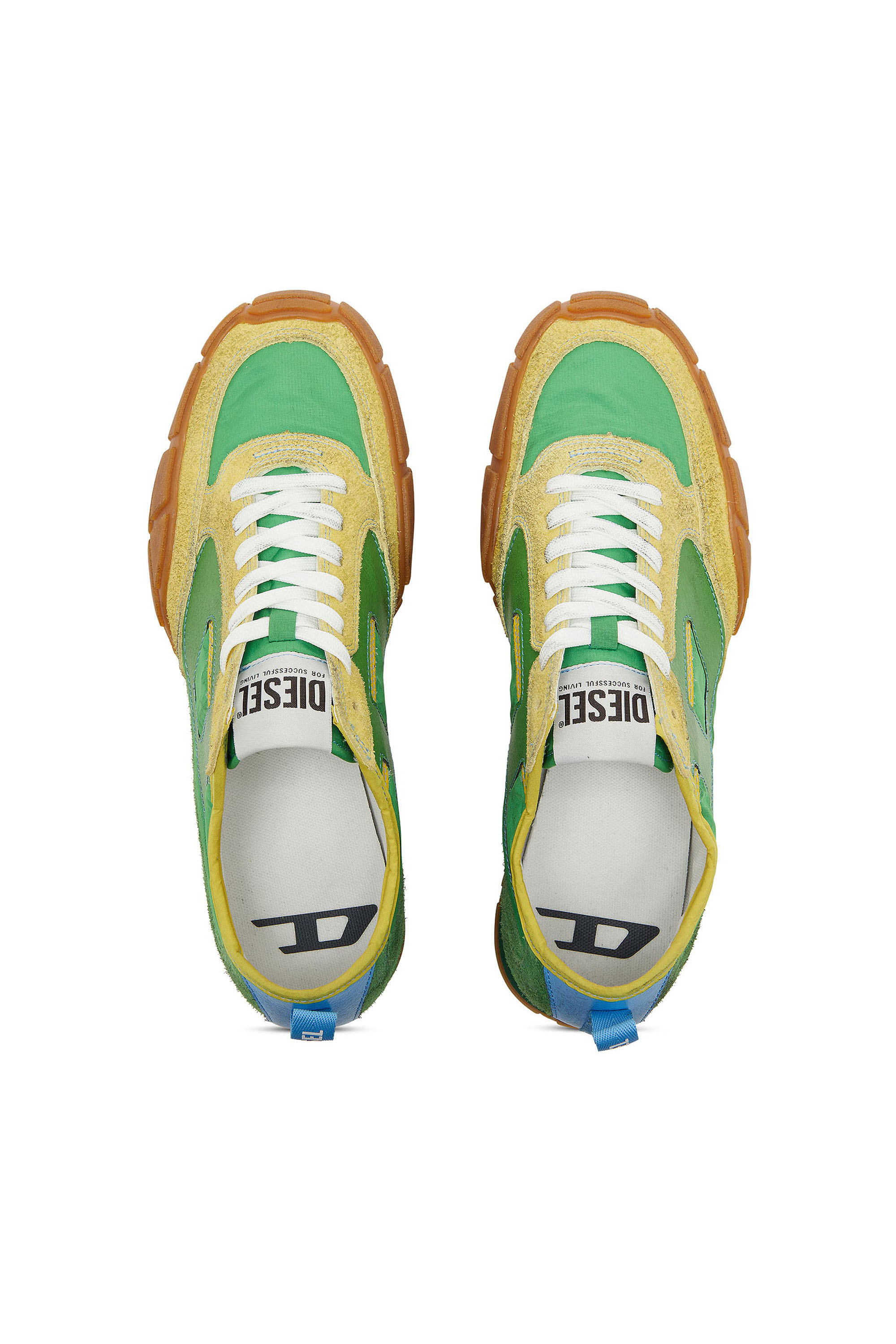 Diesel - S-PAGODHA LOW, Herren S-Pagodha &ndash; Sneakers aus Leder und Nylon in Gr&uuml;n - 4