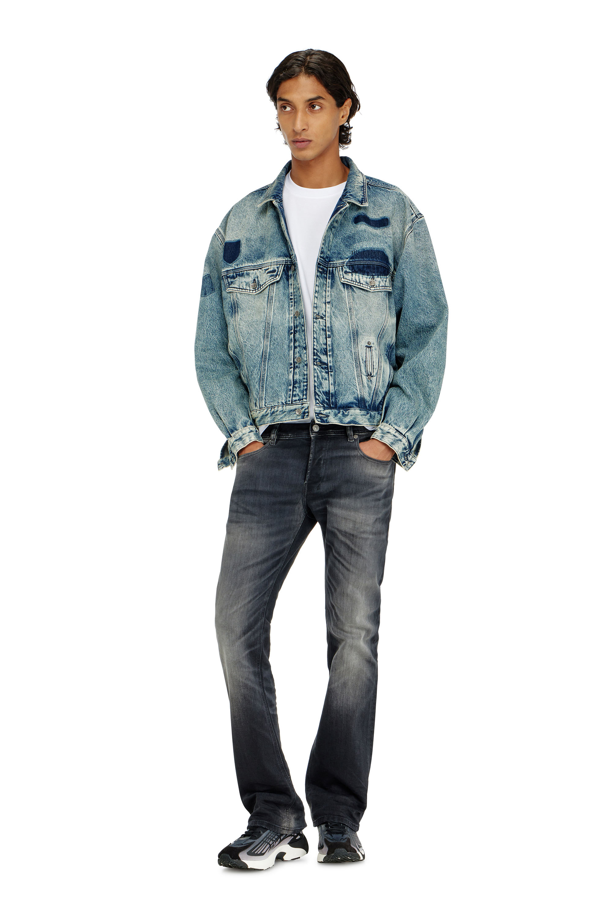 Diesel - Herren Bootcut Jeans 2007 Zatiny 09P38, Schwarz/Dunkelgrau - 1