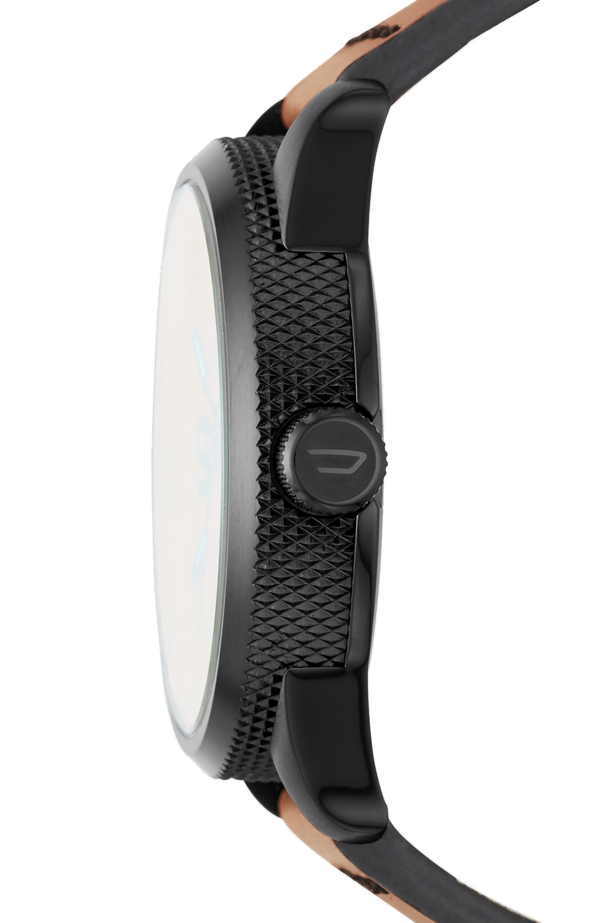 Diesel - DZ1860, Herren Rasp Nsbb Uhr mit braunem Lederarmband und irisierender Kristallglasabdeckung, 46&nbsp;mm in Braun - 2