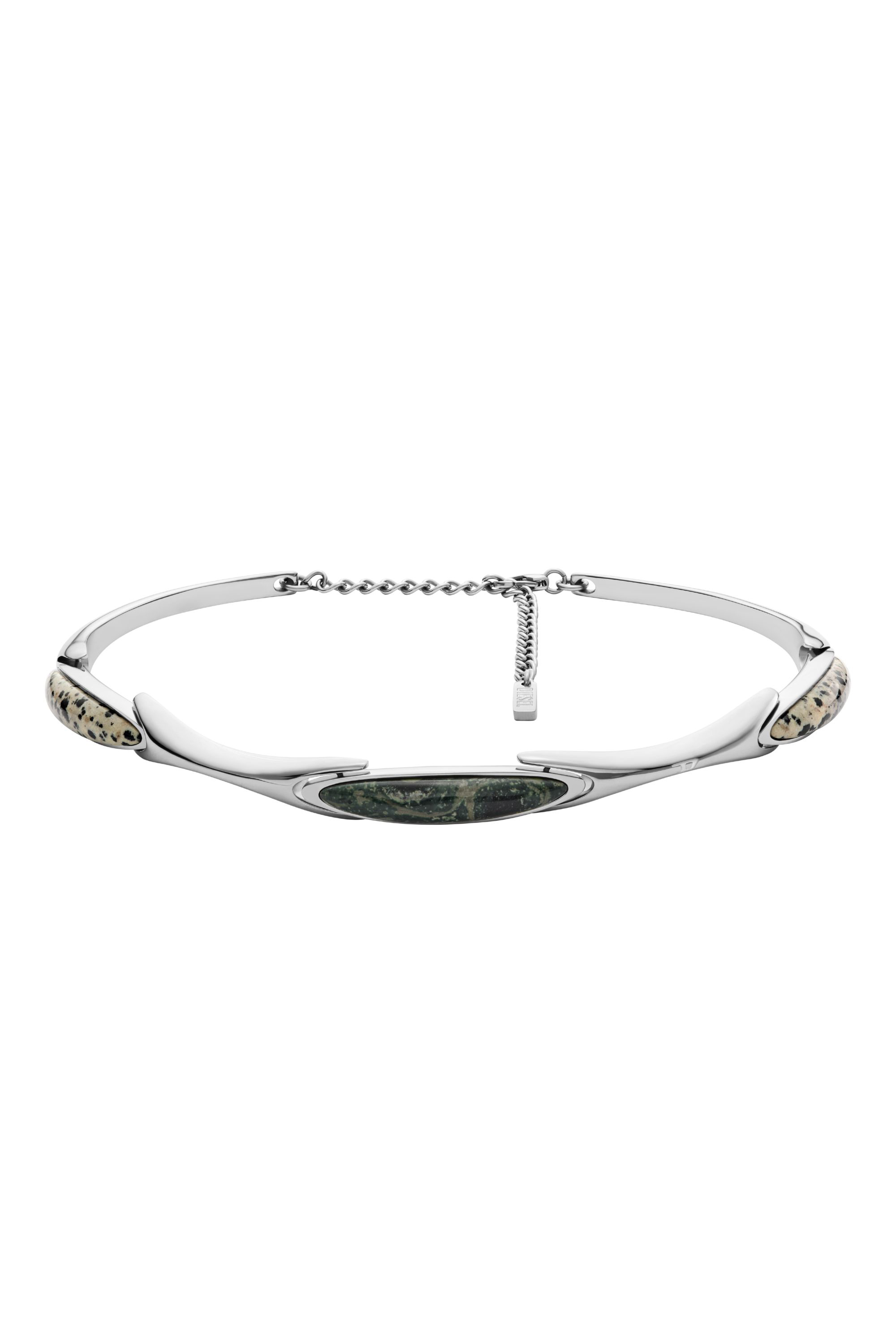 Diesel - DX167740 JEWELLERY, Unisex Edelstahl-Choker-Halskette in Silber - 2