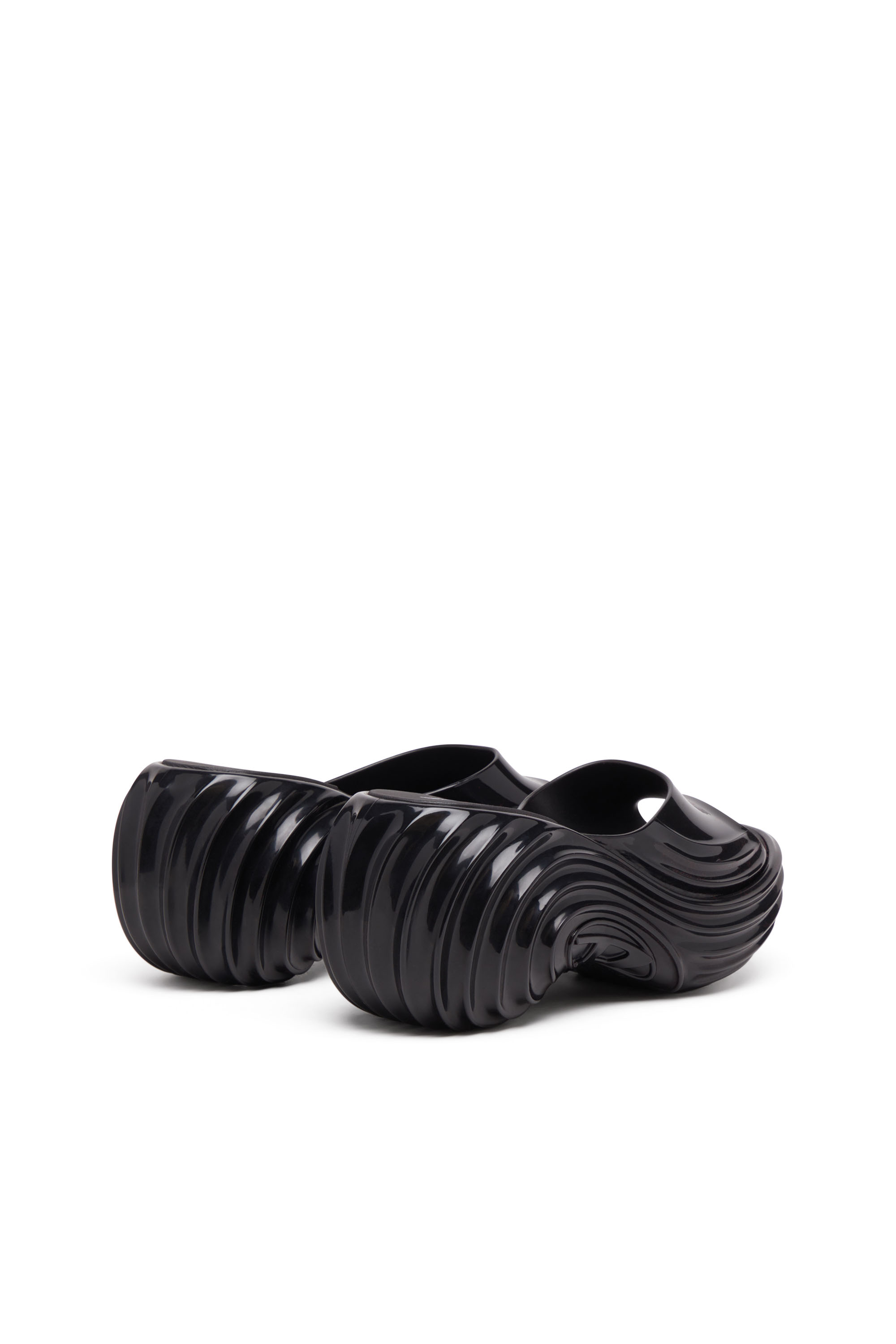 Diesel - MELISSA QUANTUM PLATFORM, Damen Plateau-Pantolette aus Melflex&reg; in Schwarz - 3