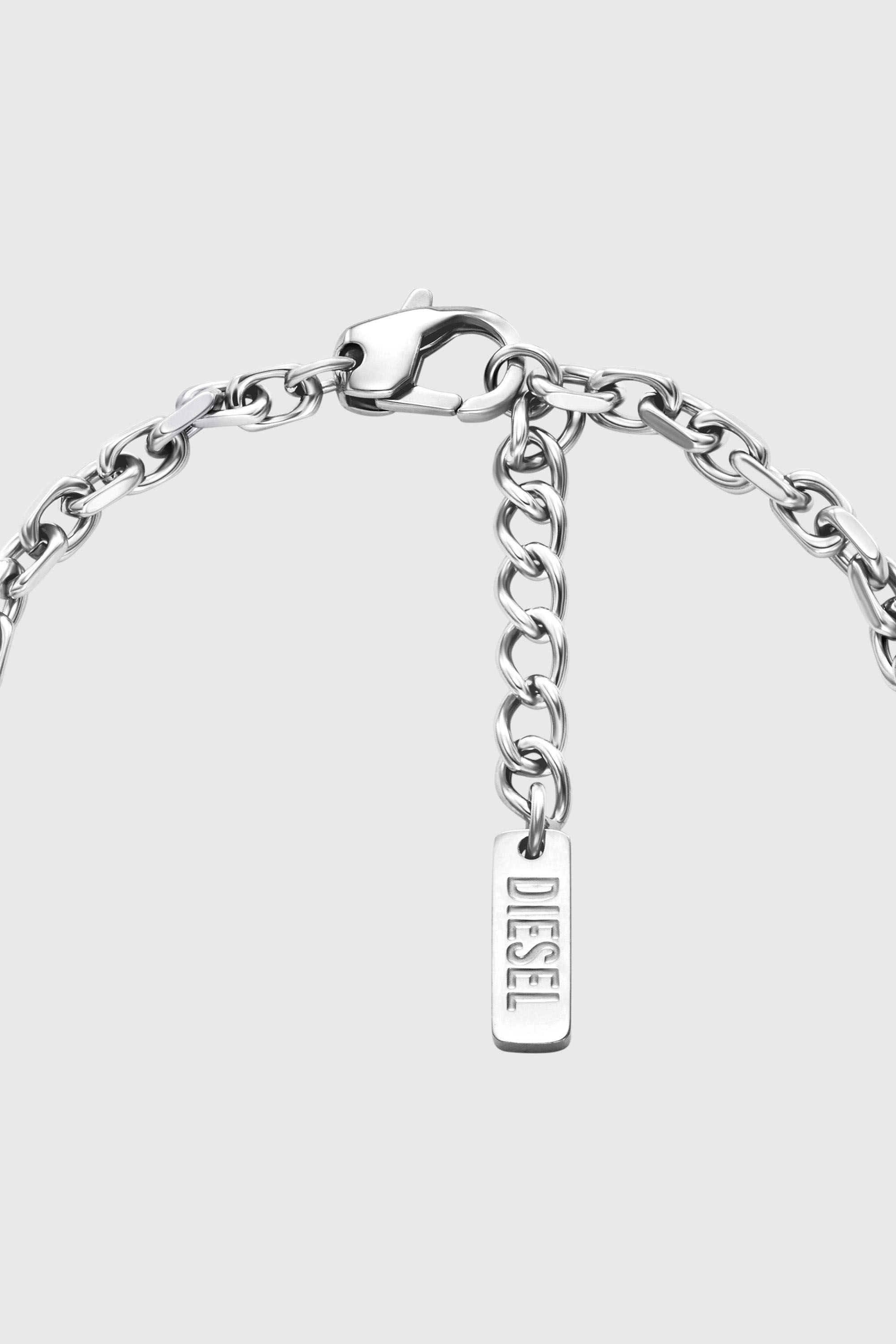 Diesel - DX1744040, Unisex Charm-Armband aus Edelstahl in Silber - 2