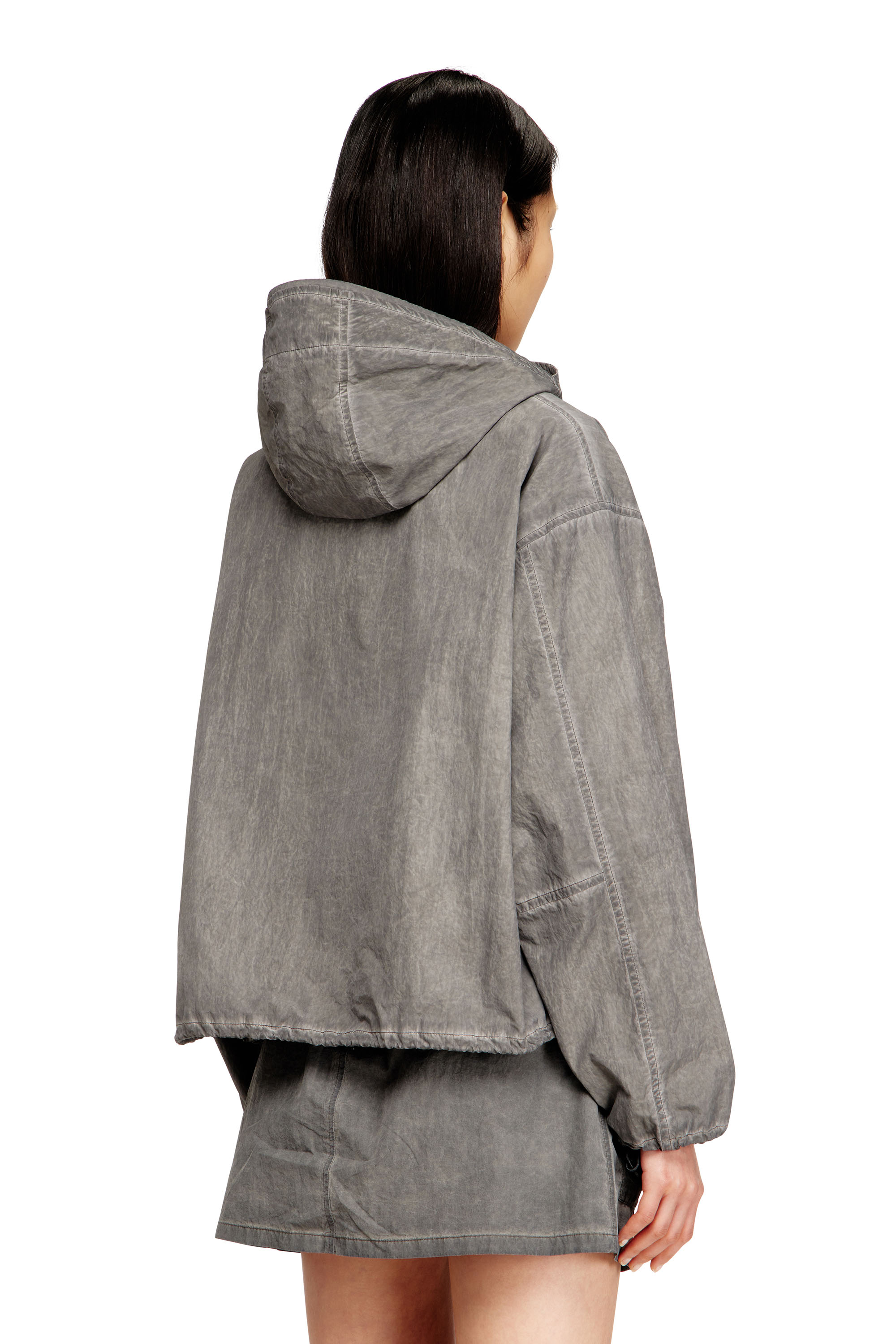Diesel - G-ORILLA, Damen Windjacke mit Kapuze aus behandeltem Taslan in null - 3