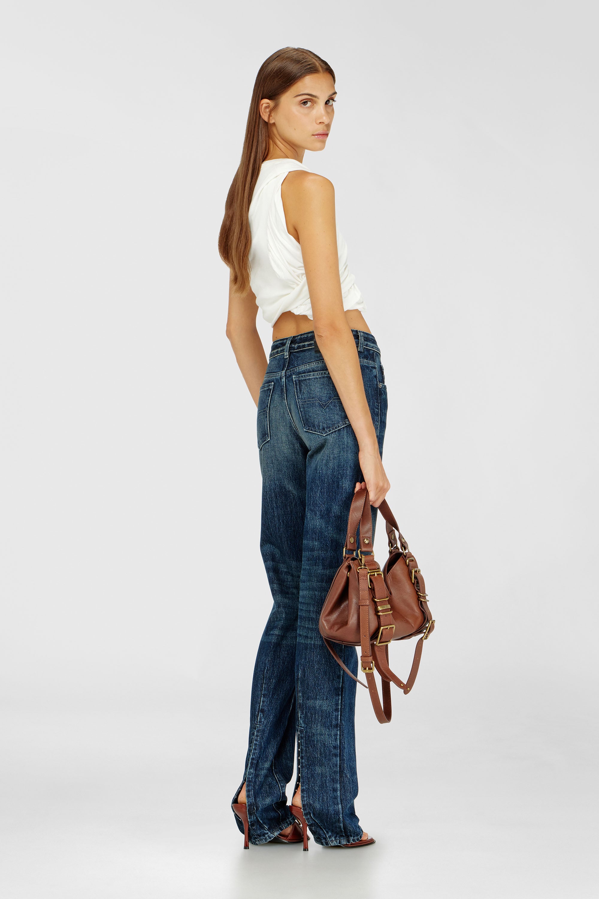 Diesel - Damen Regular Jeans D-Heel 007FZ, Dunkelblau - 1