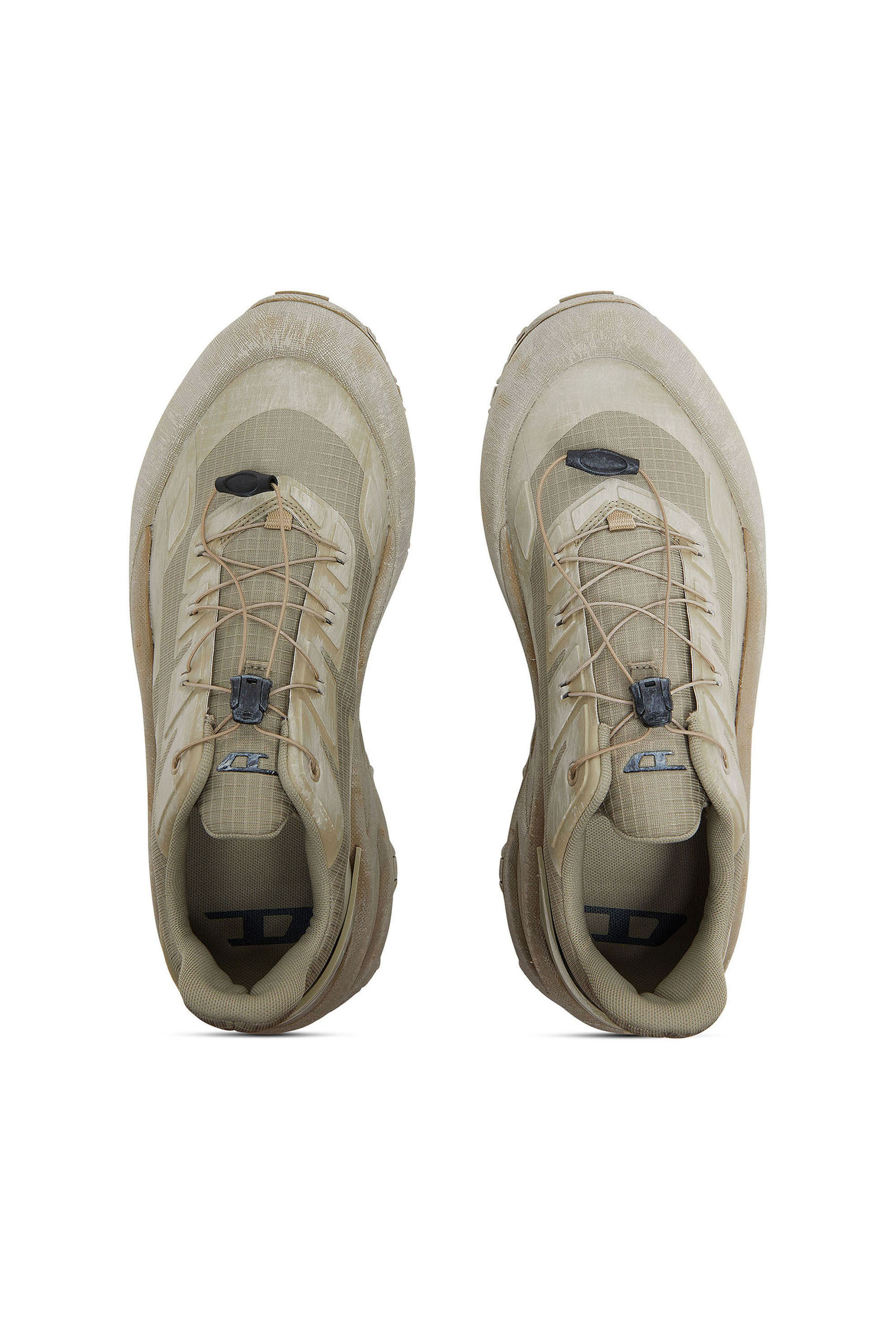 Diesel - D-CAGE RUNNER, Herren D-Cage-Distressed Chunky-Sneaker aus Ripstop in Armeegr&uuml;n - 4