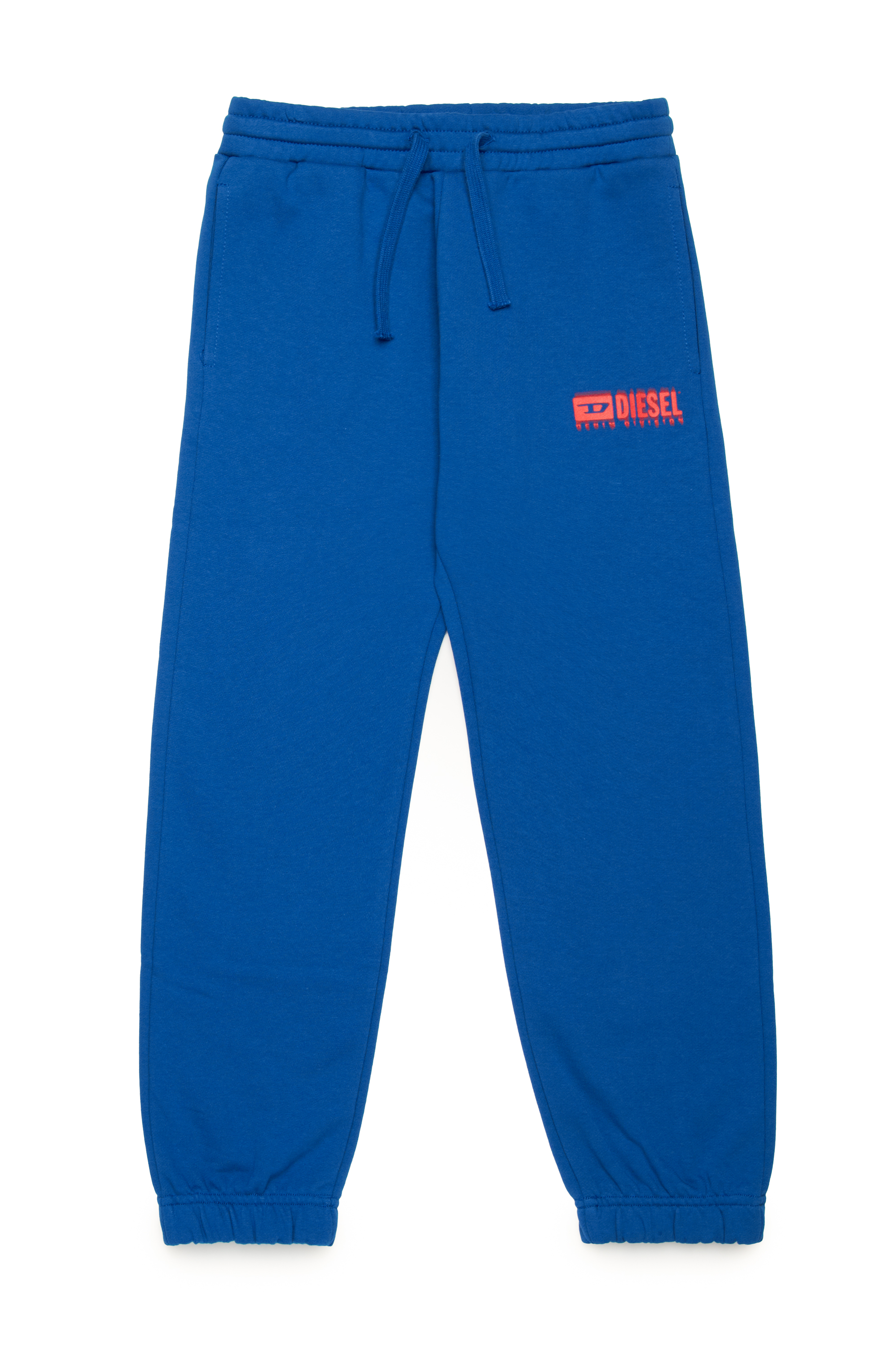Diesel - PBASE, Man Sweatpants with smudged logo in Blue - Image 1